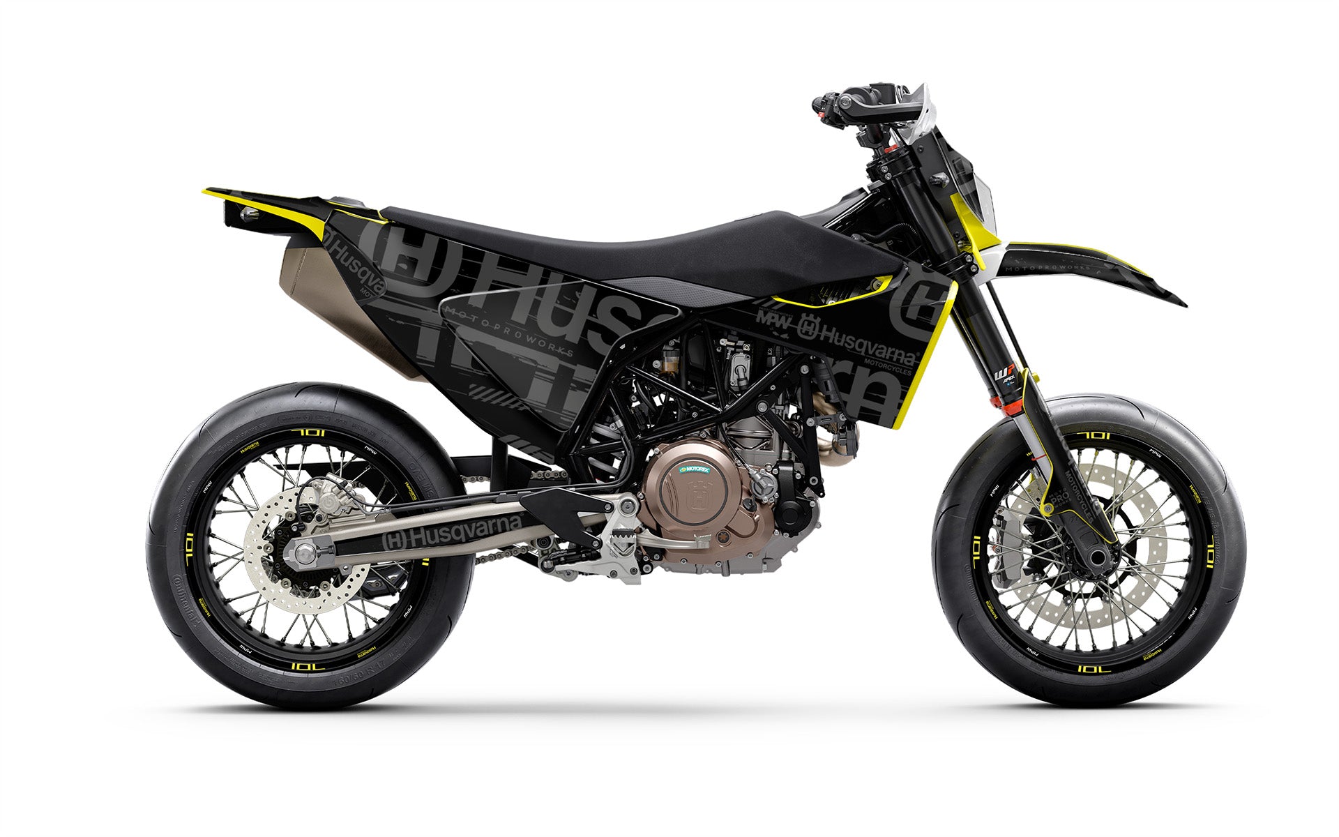 SCRUB Designz Graphics Decal Kit – Husqvarna 701 SM Supermoto – 2016-2024 – Multi-Color Vinyl