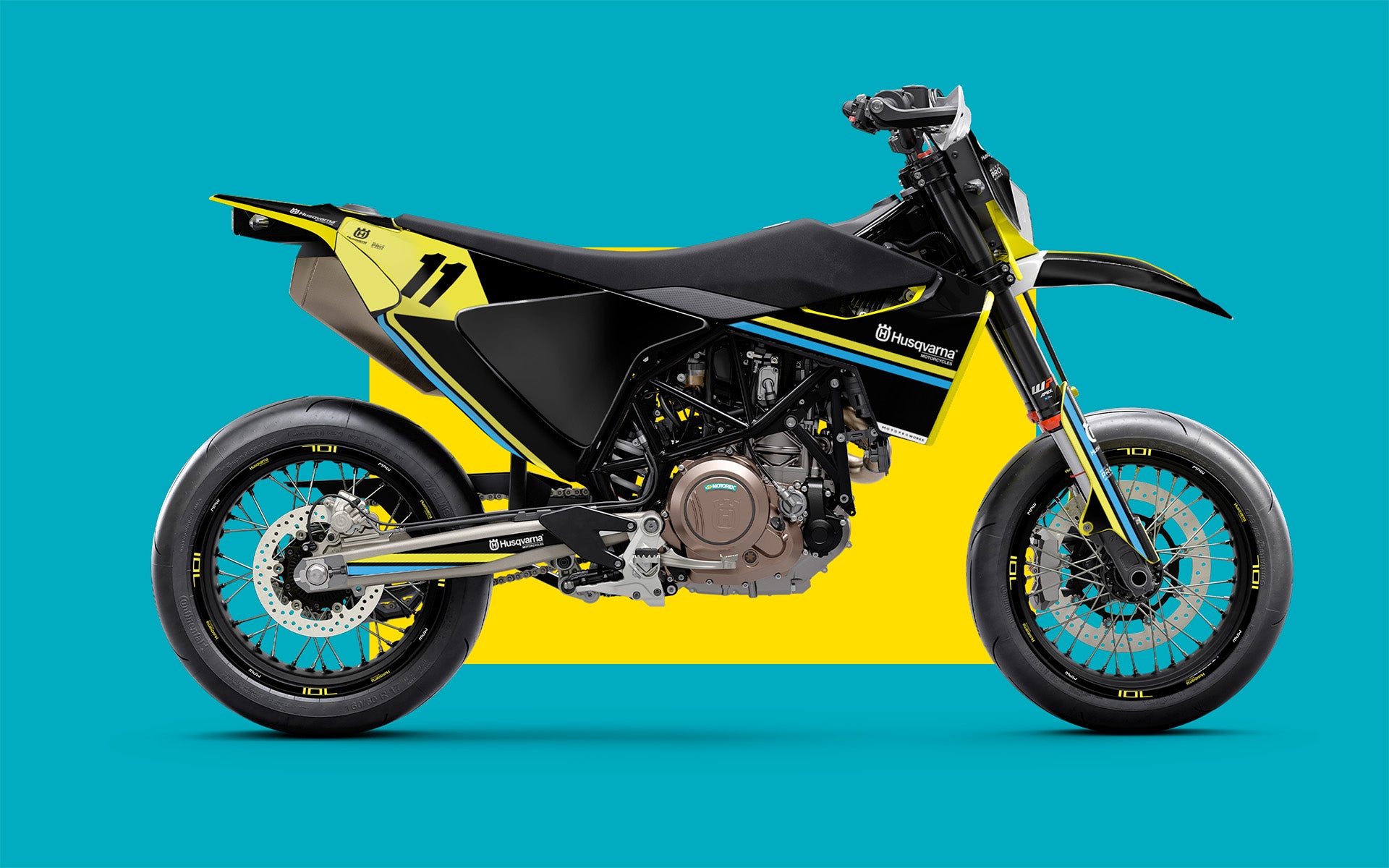 Husqvarna 701 GRÁFICOS - "Duoline" (Preto)