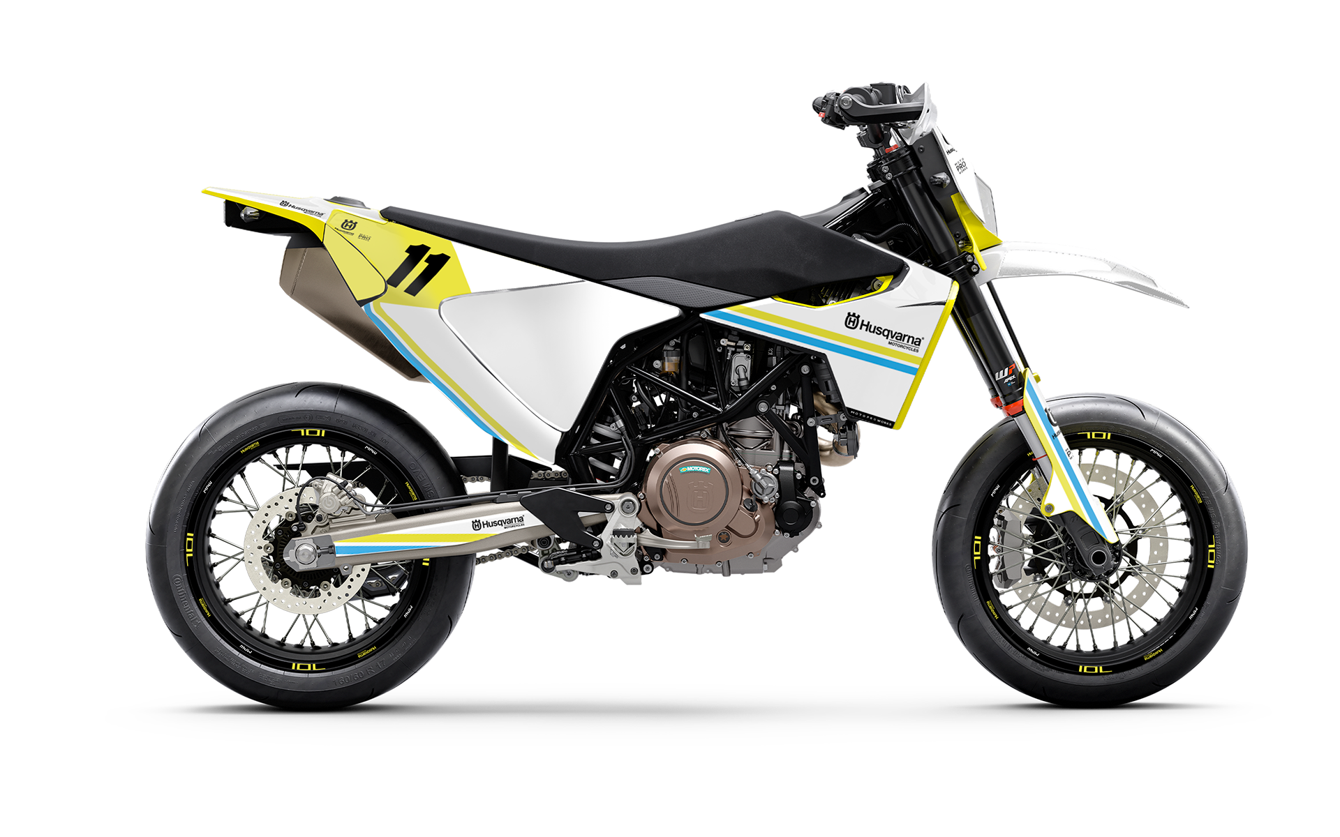 Husqvarna 701 GRÁFICOS - "Duoline" (Branco)