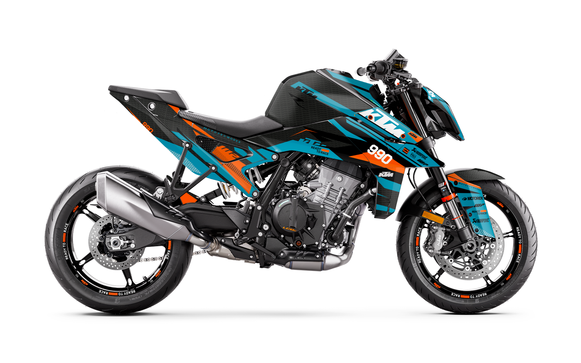 KTM 990 Duke GRAPHICS - "Nebula" (Blue)