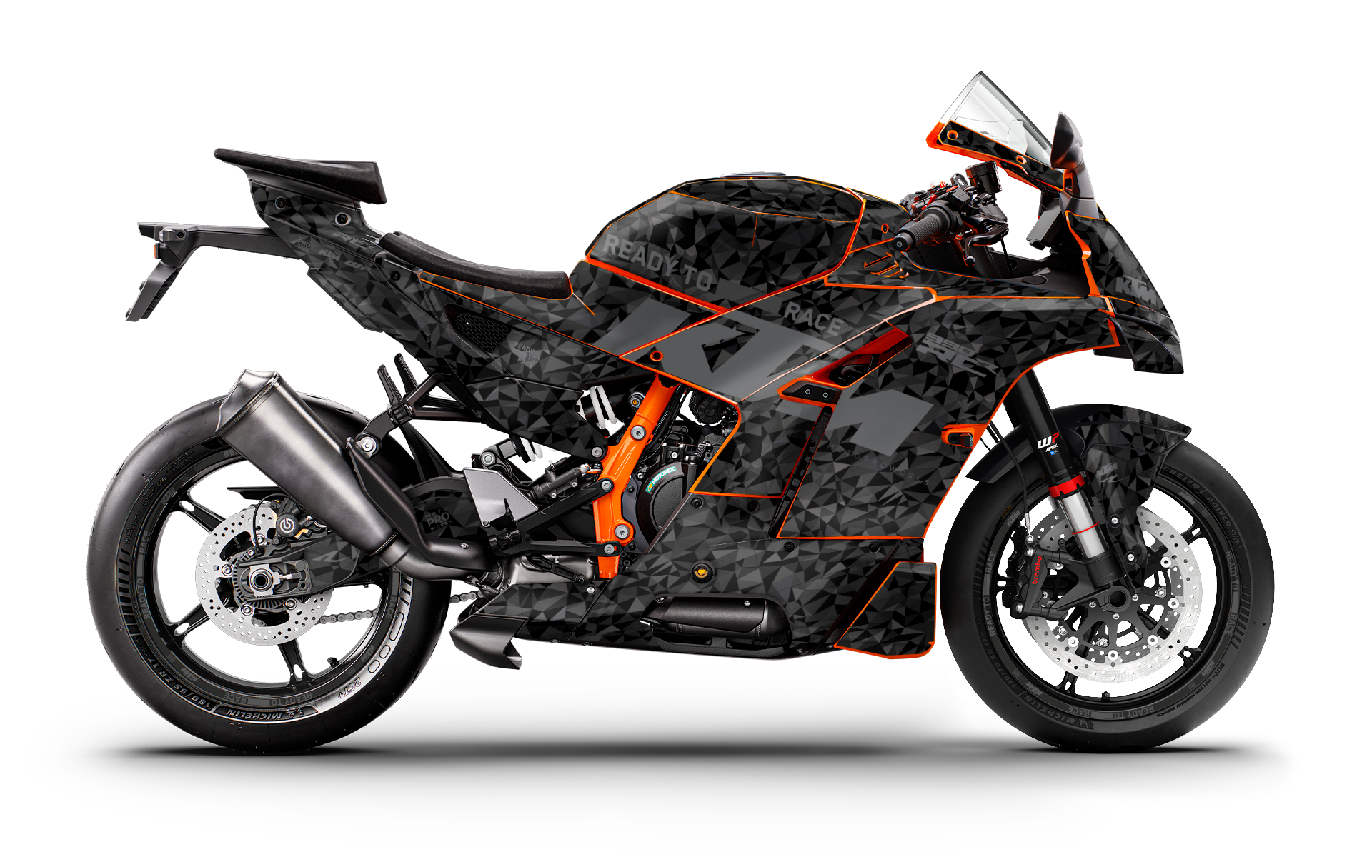 KTM 990 RC R GRAPHICS - "Polyatomic" (Stealth)
