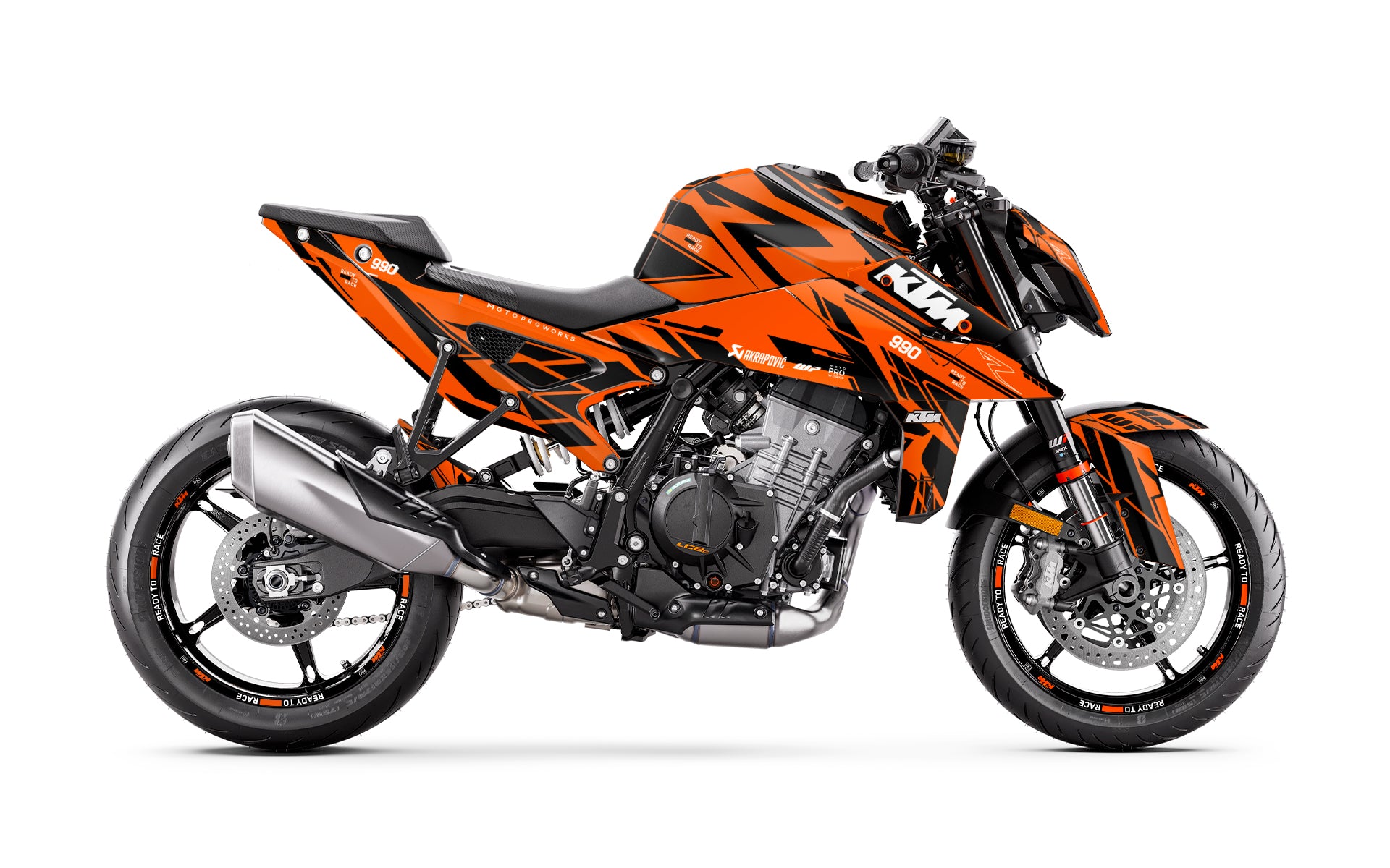 KTM 990 Duke GRÁFICOS - "Pulse" (Laranja)