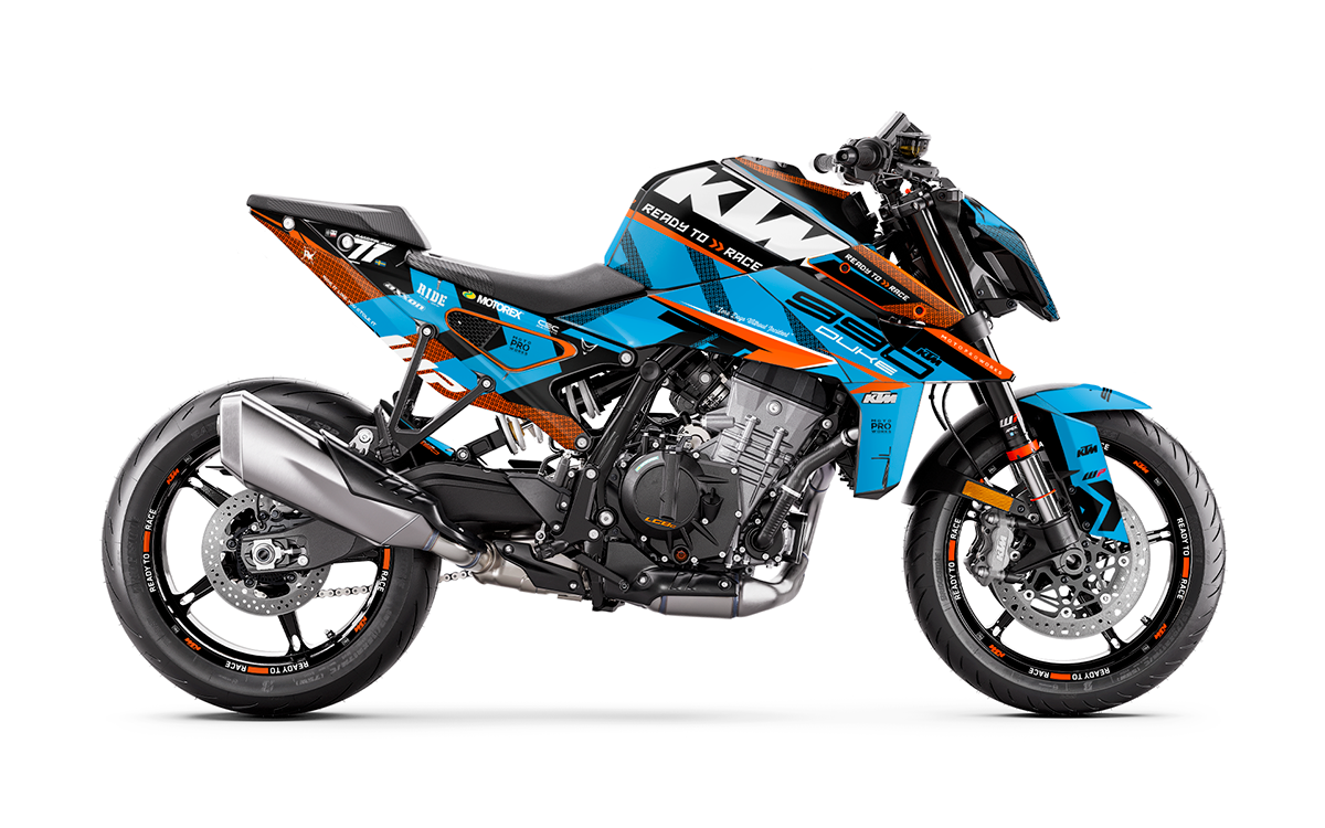 KTM 990 Duke GRÁFICOS - "Rasorblade" (Azul)