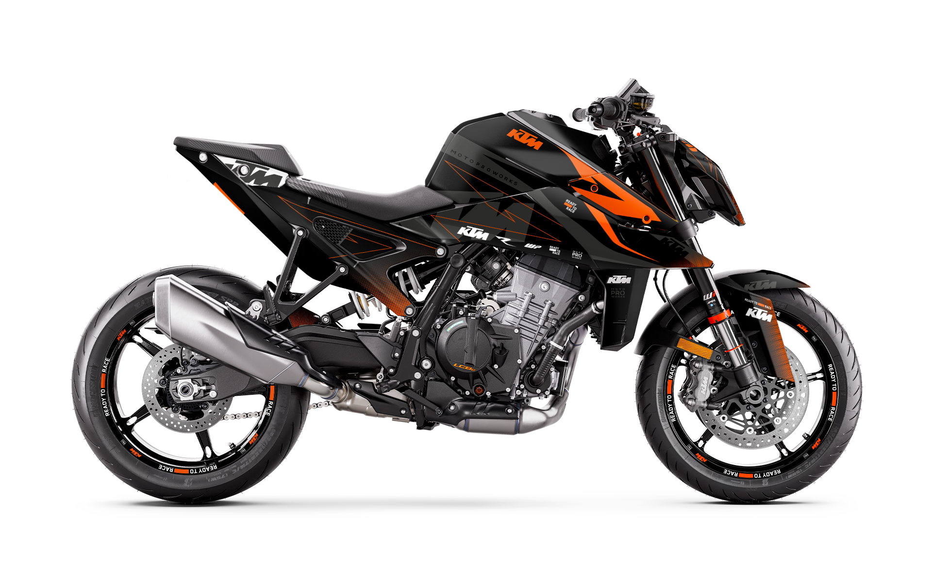 KTM 990 Duke GRÁFICOS - "Revel" (Preto)