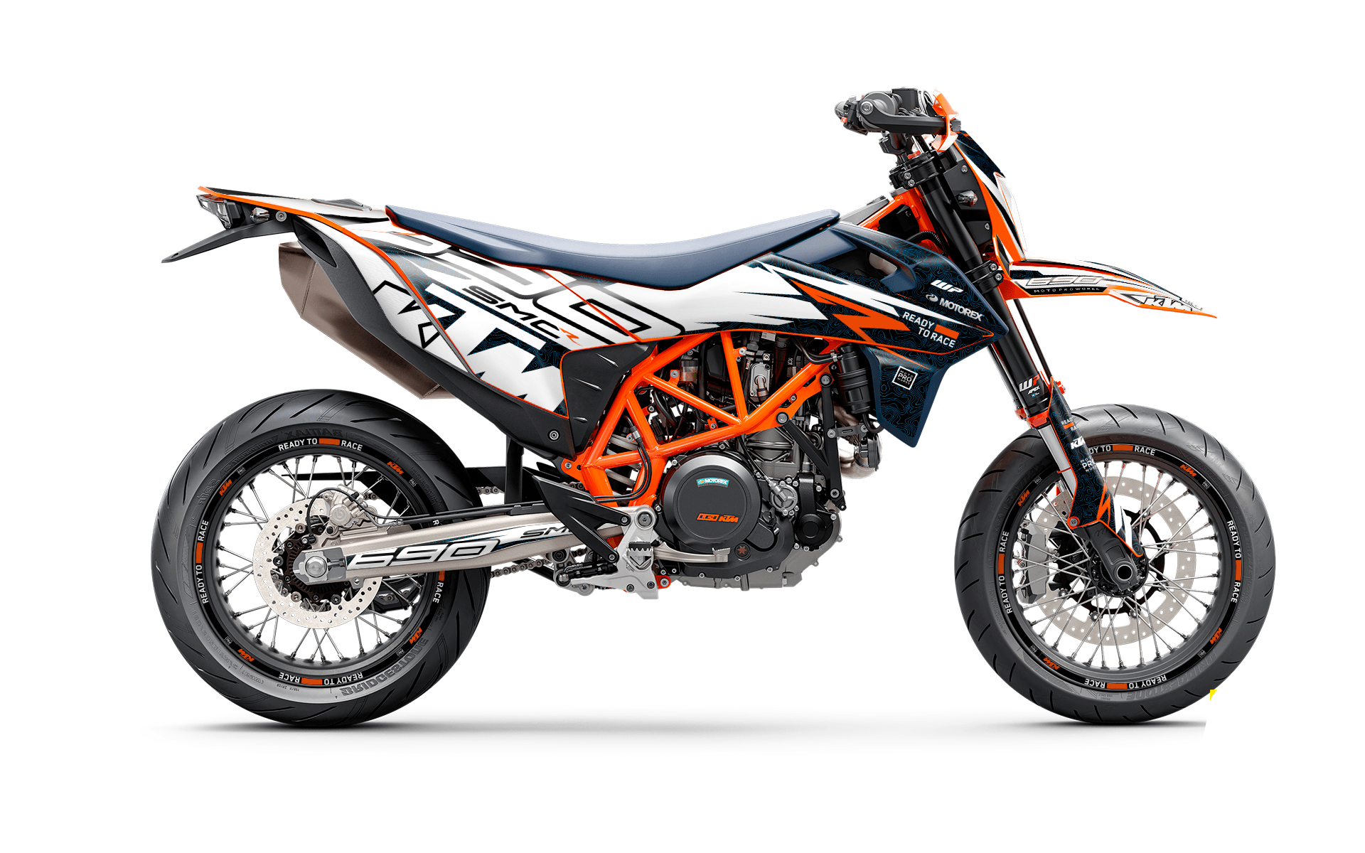 KTM GRAPHICS - 690 SMC-R "Quickshift" (Black/Pattern) - MotoProWorks