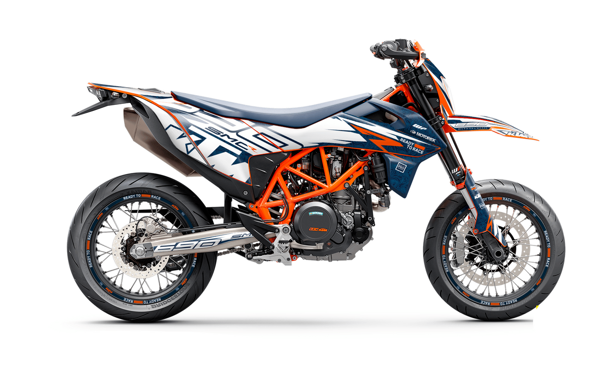 KTM 690 Enduro GRAPHICS - "Quickshift" (Blue/Pattern) - MotoProWorks