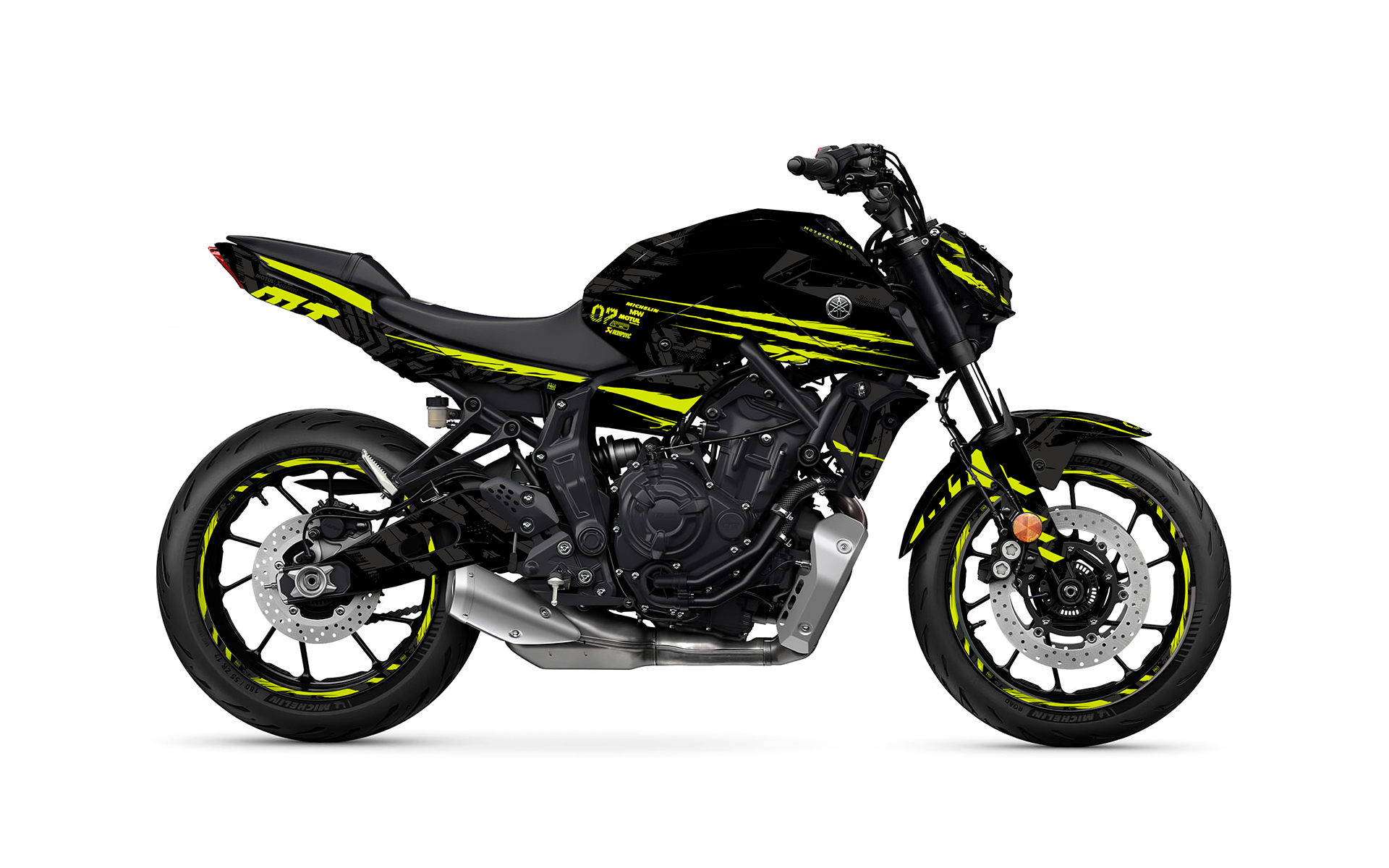 Gráficos Yamaha MT - "Venom" (Yellow Fluo Edition)