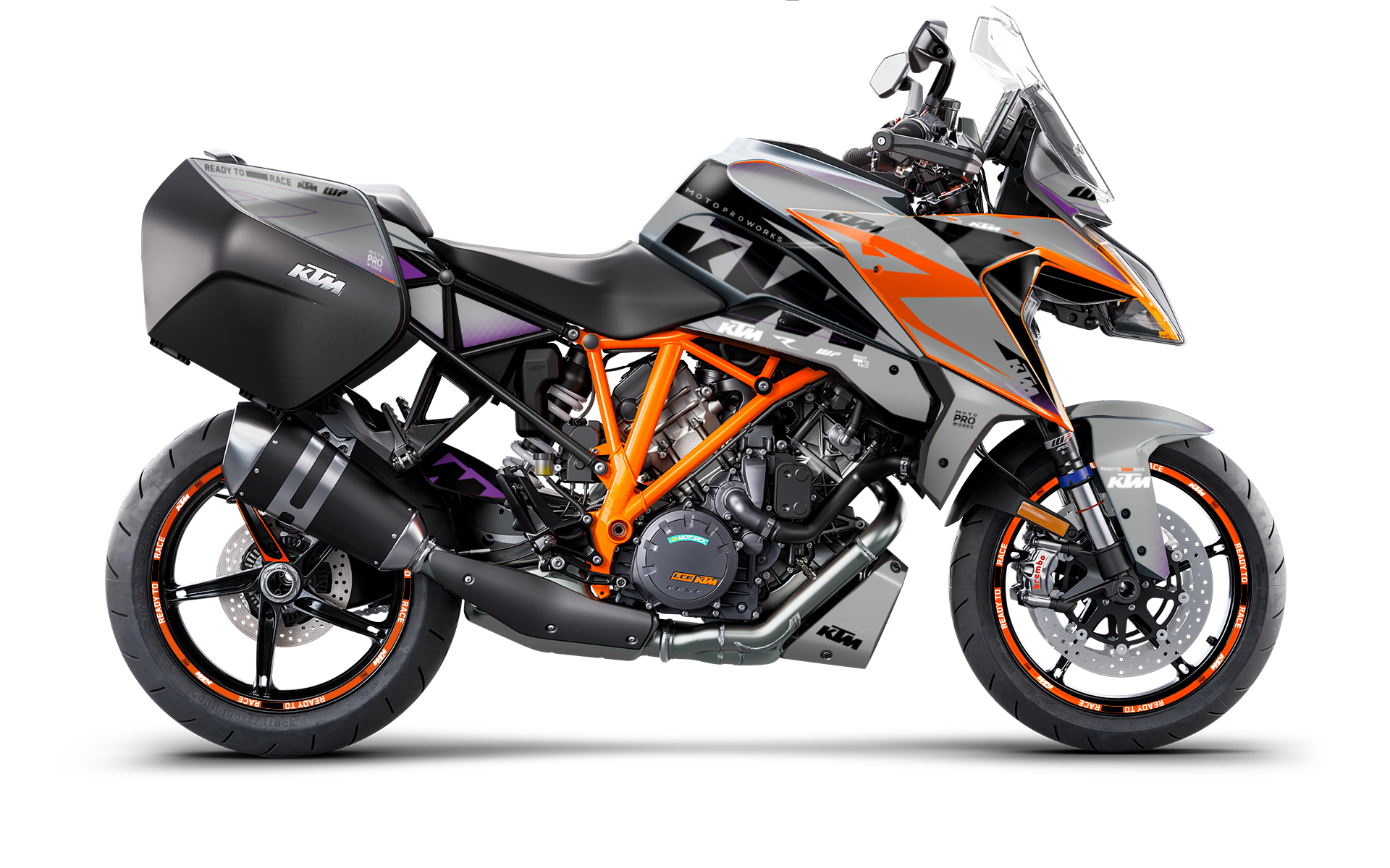 KTM 1290 Super Duke GT GRAPHICS - "Revel" (Chalk)