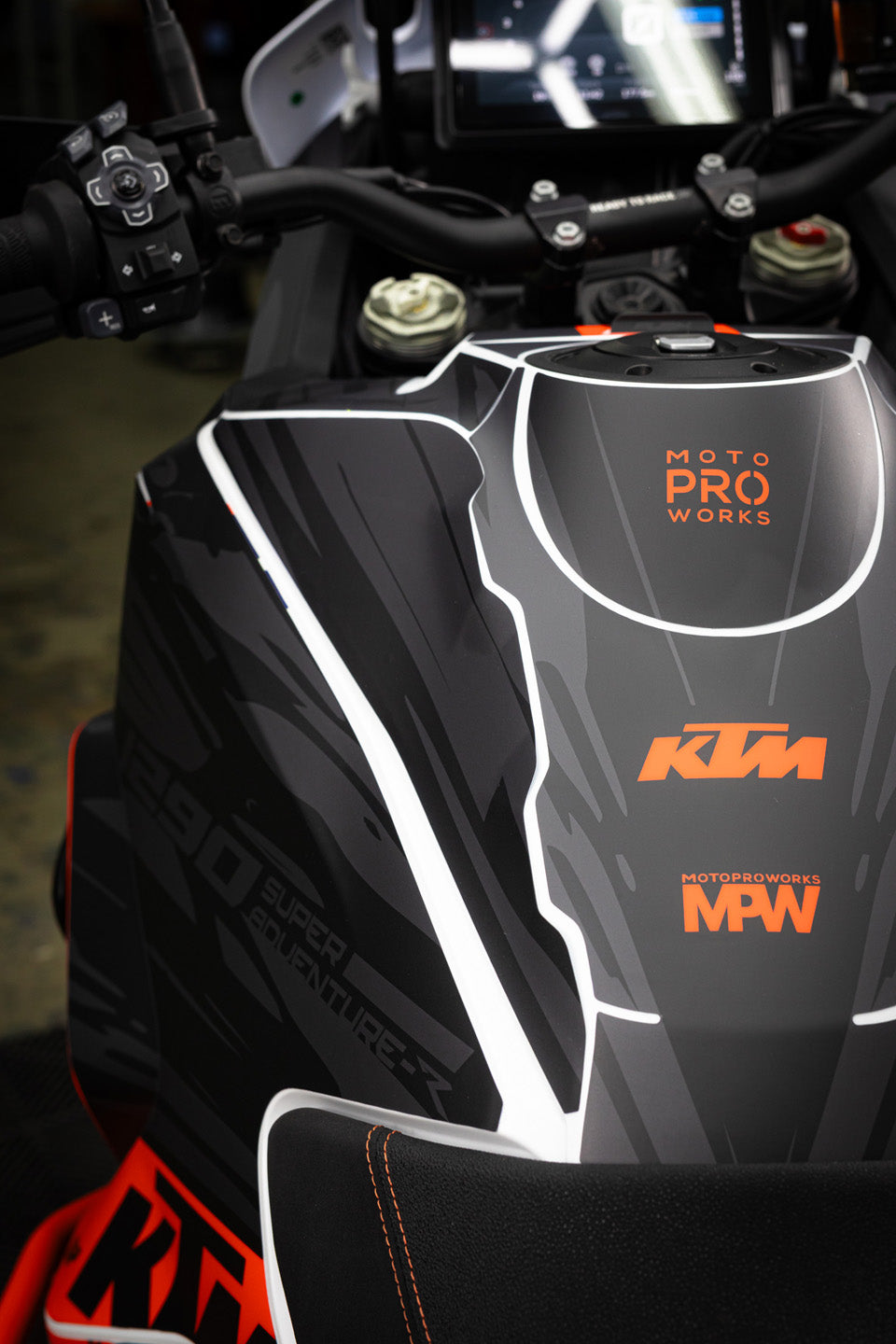 KTM 1290 Super Adventure GRAPHICS - "Fragment" (Black/Orange)
