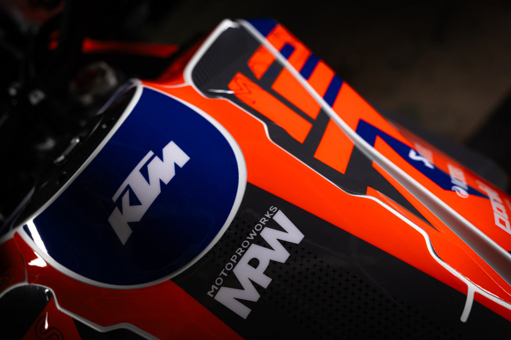 KTM 1290 Super Adventure GRÁFICOS - "Frontier" (Azul/Cinza)