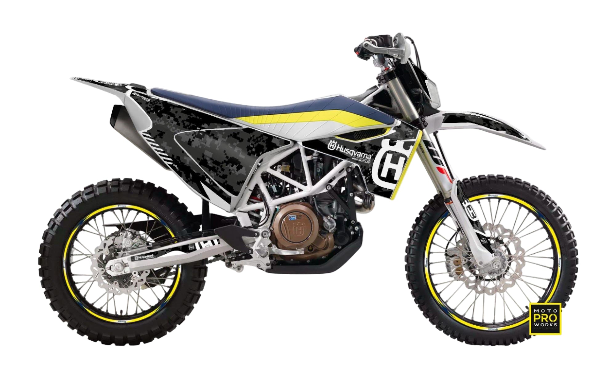 Husqvarna 701 Enduro Graphics - "FACTOR" (Marpatcamo/grey) - MotoProWorks | Decals and Bike Graphic kits | Decals and Bike Graphic kit