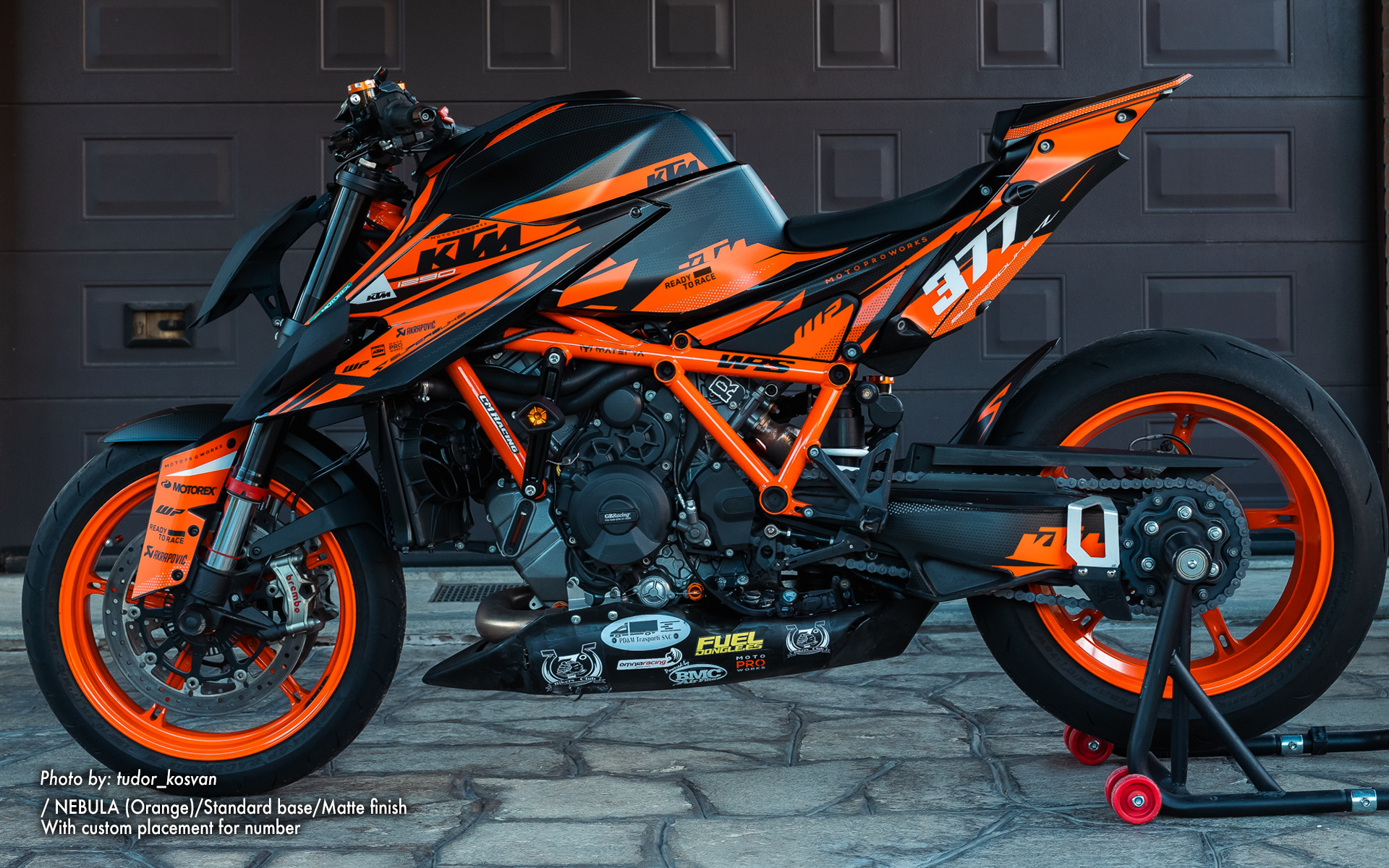 KTM 1290 Super Duke R GRAPHICS - "Nebula" (Oranje)