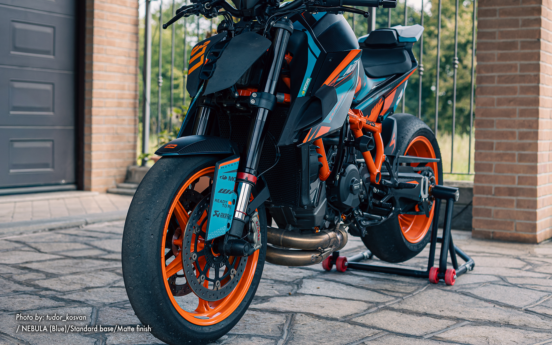 KTM 1290 Super Duke R GRAPHICS - "Nebula" (Blauw)