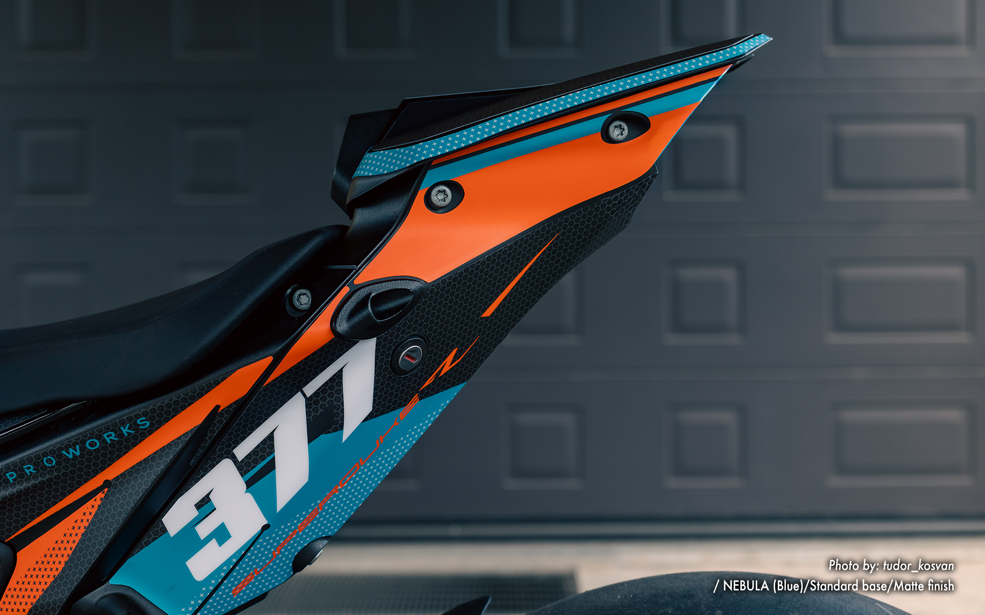 KTM 1290 Super Duke R GRÁFICOS - "Nebula" (Azul)