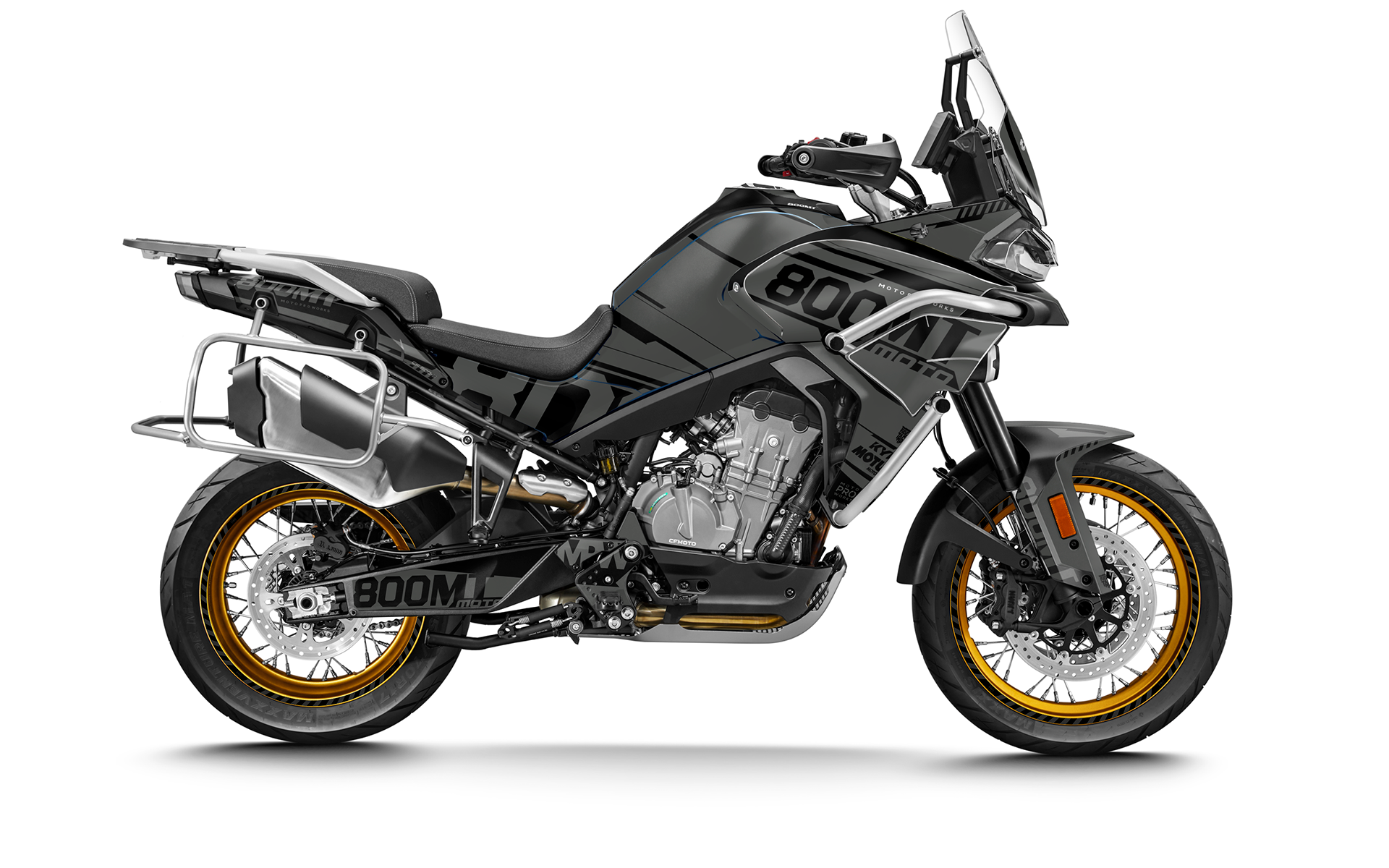 CFMOTO 800 MT GRAPHICS - "Archer" (Black)