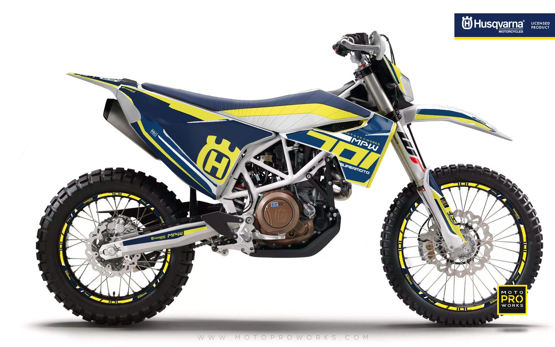 Husqvarna 701 Enduro Graphics - "SEVENOHONE" (Blue) - MotoProWorks | Decals and Bike Graphic kits | Decals and Bike Graphic kit
