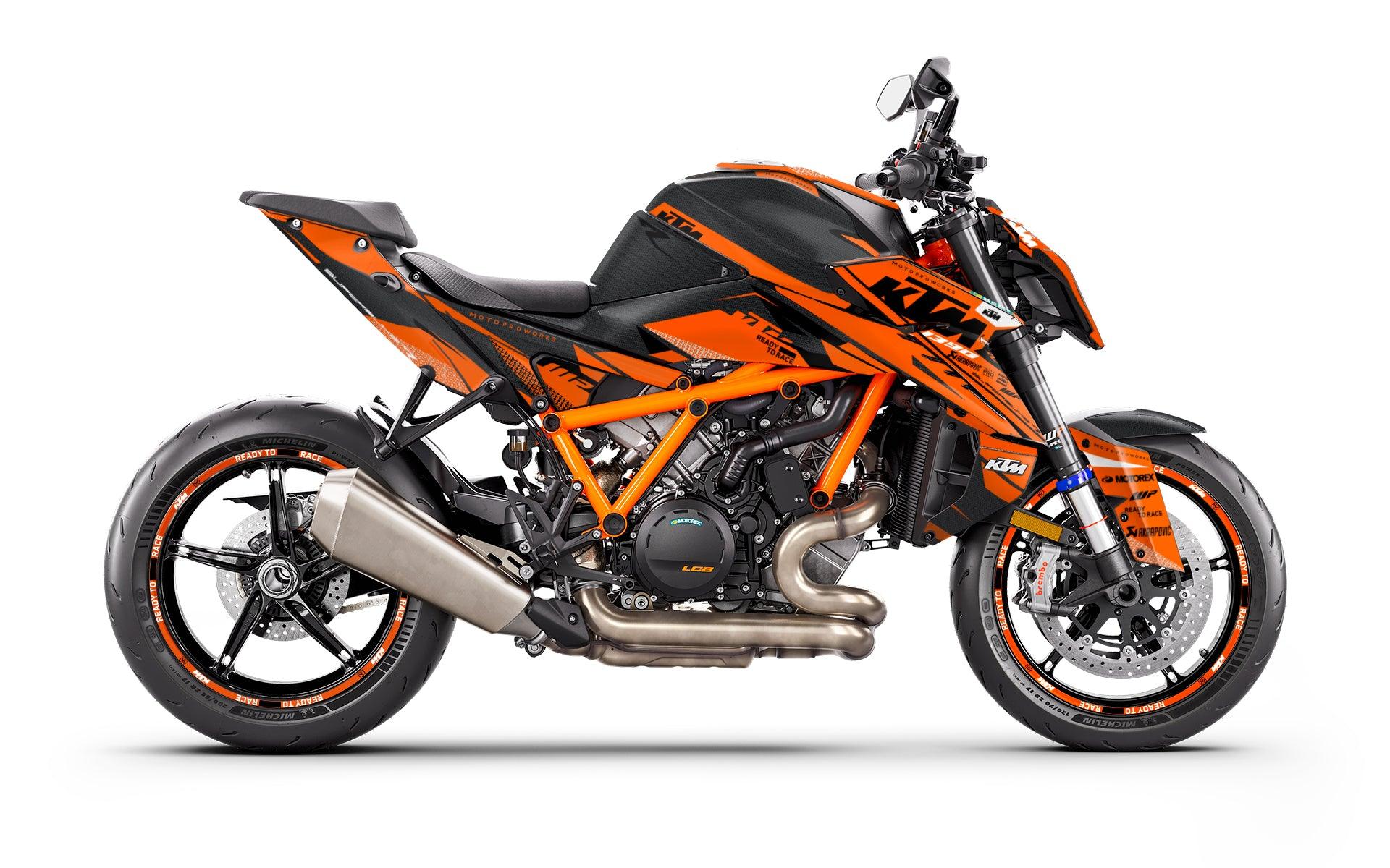 thumbnail image 2 of KTM 690 Duke GRAPHICS - "RR-Tech" (Orange 2 of 13