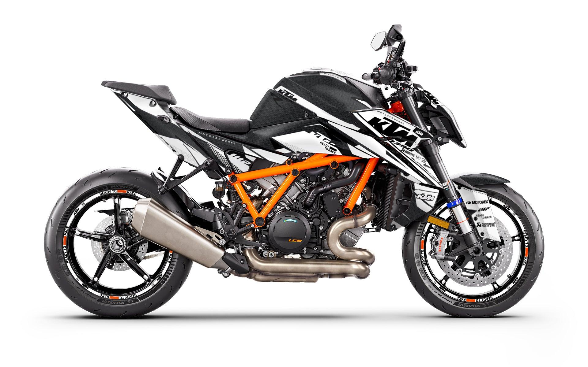 KTM 1390 Super Duke R/Evo GRAPHICS - "Nebula" (White) - MotoProWorks
