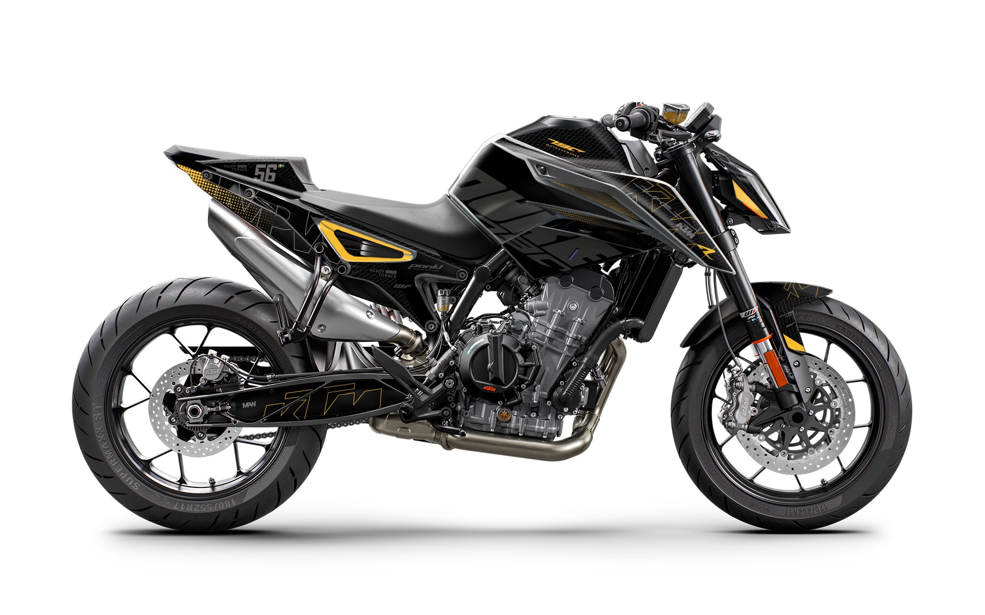 KTM 790/890 Duke DEKALKIT - "Nyro" (Guld/Svart)