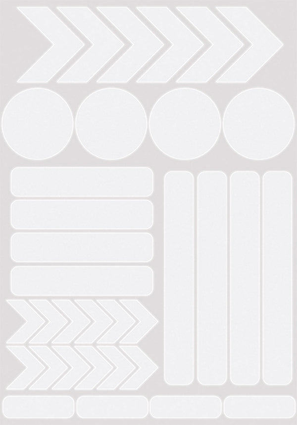 Conjunto de Autocolantes Reflectores - "Formas Misturadas"