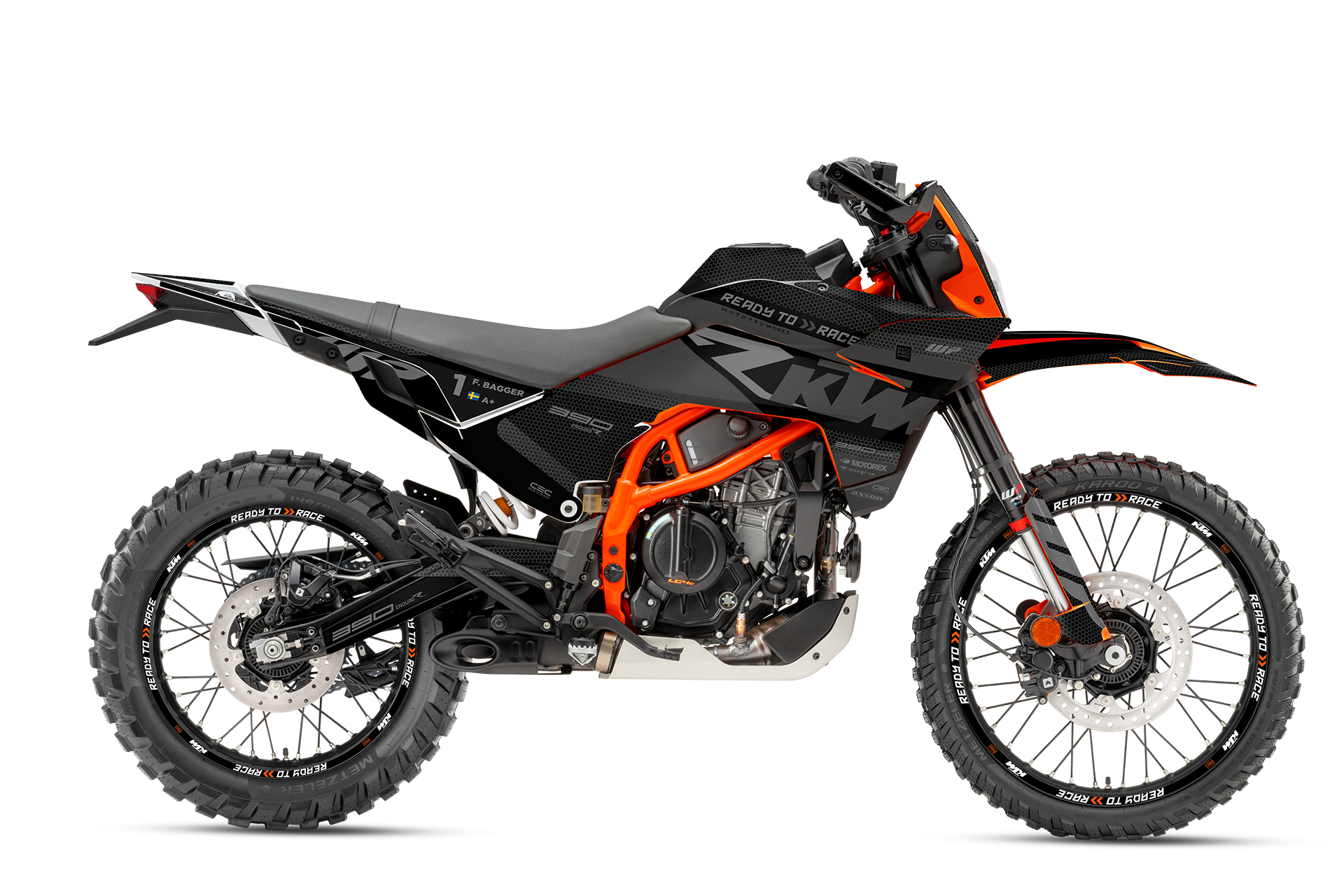 KTM 390 Enduro R GRAPHICS - "RR-Tech" (Black)