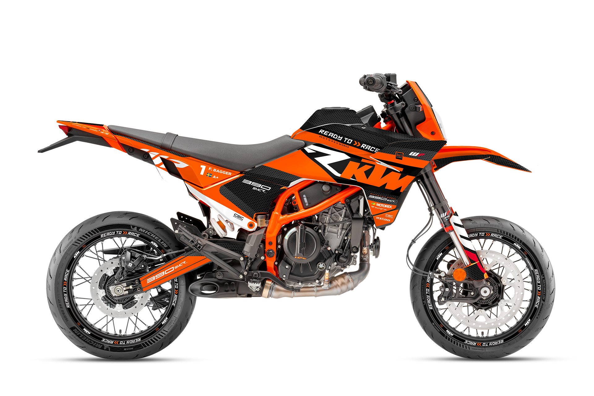 KTM 390 SMC-R Graphics – RR-Tech Orange | By MotoProWorks