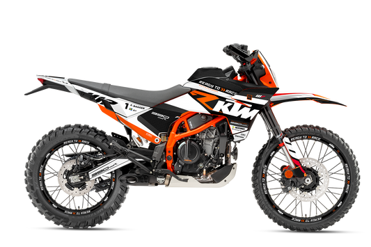 KTM 390 Enduro R GRAPHICS - "RR-Tech" (White) - MotoProWorks
