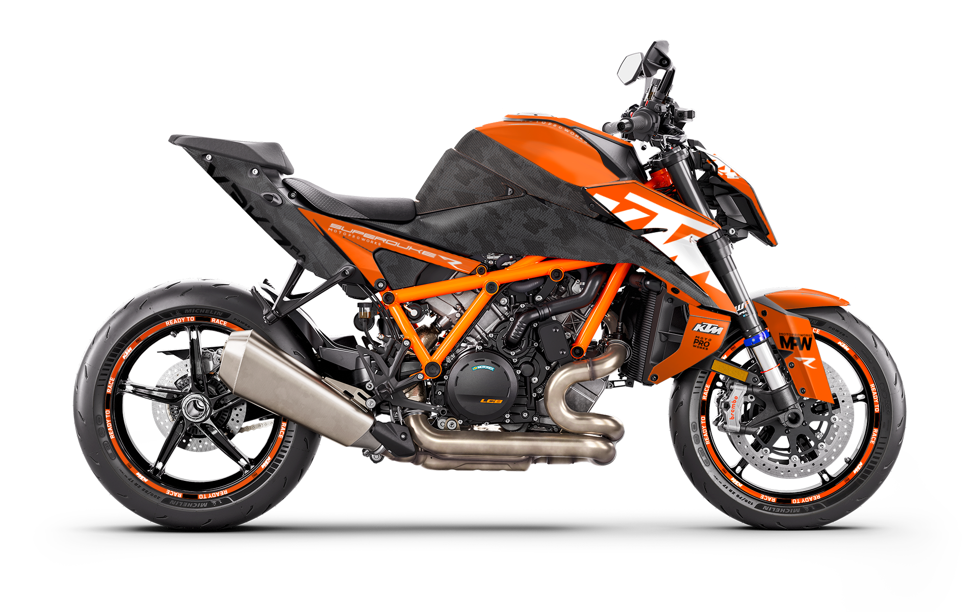 KTM 1390 Super Duke R/Evo GRÁFICOS - "Vektra" (Laranja)