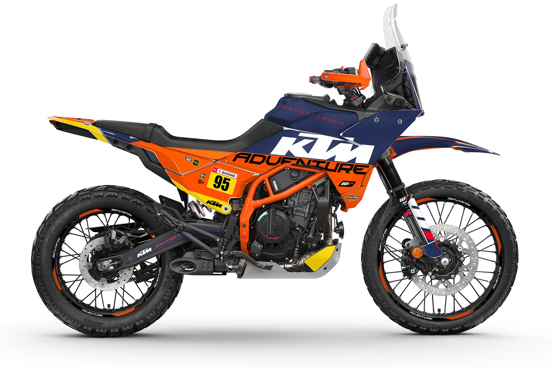 KTM 390 Adventure R / X GRAPHICS - "Waypointer" (Dawn/Honeycomb)