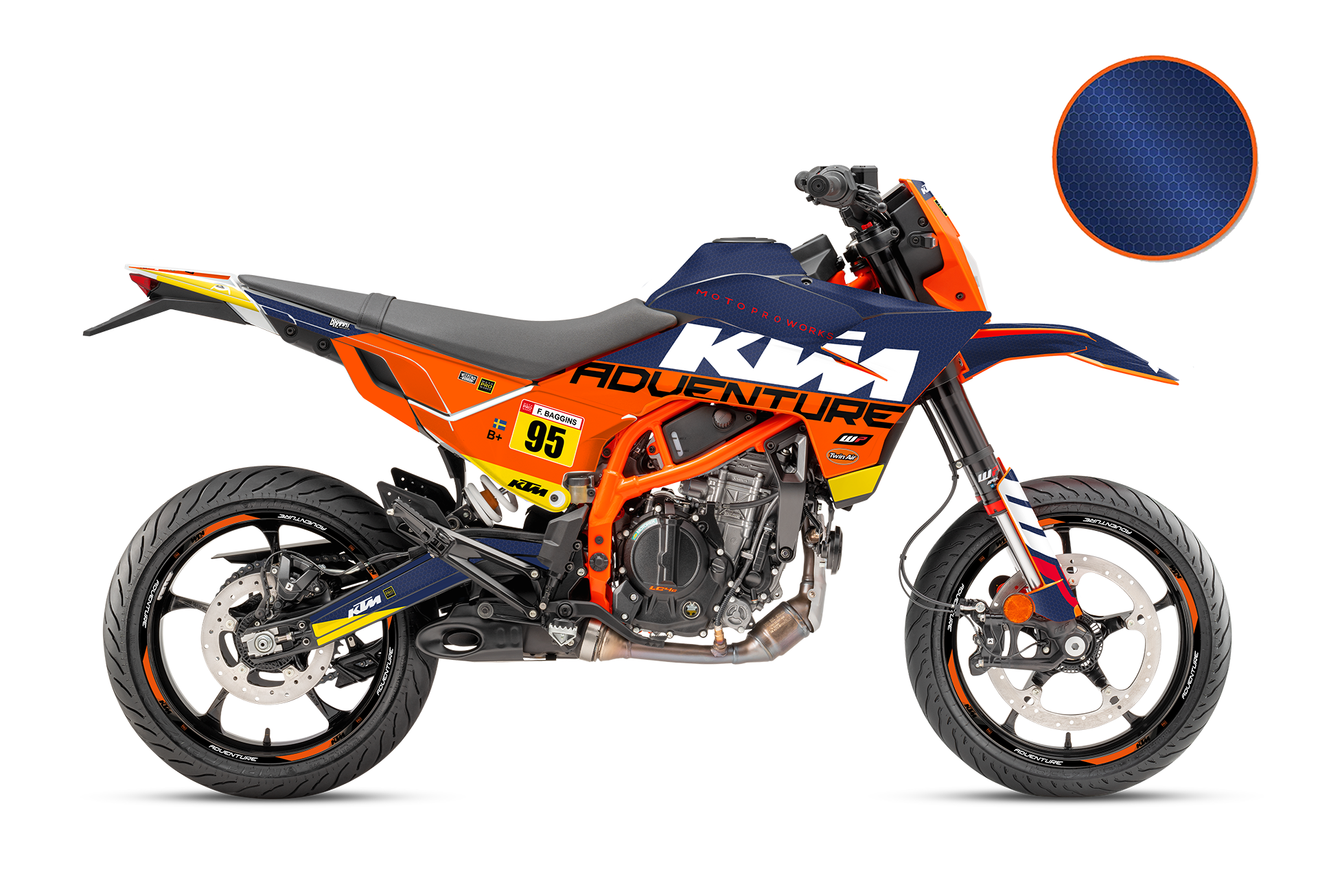 KTM 125 SMC-R GRAPHICS - "Waypointer" (Dawn/Honeycomb)
