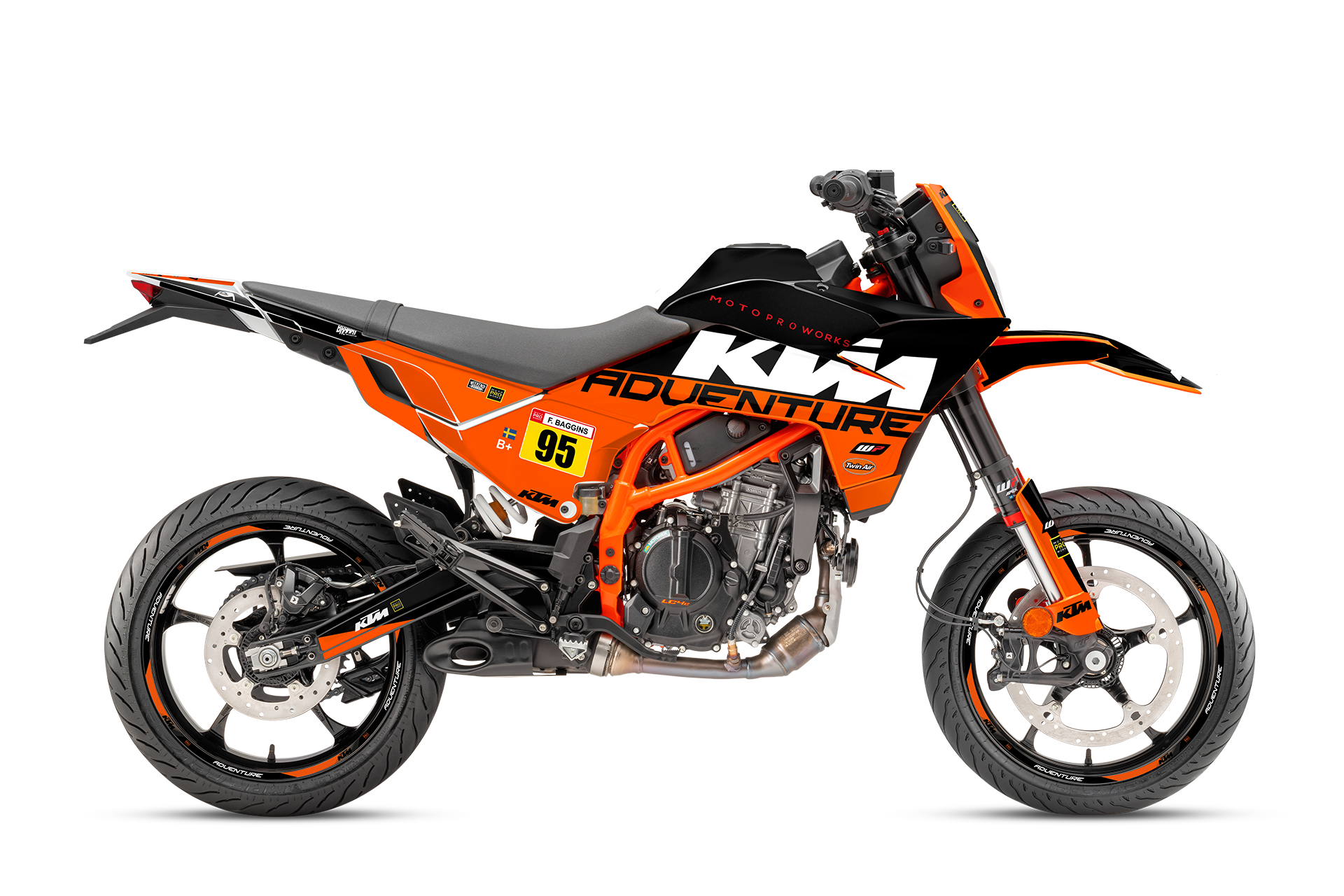 KTM 125 SMC-R Graphics – Waypointer Midnight | By MotoProWorks