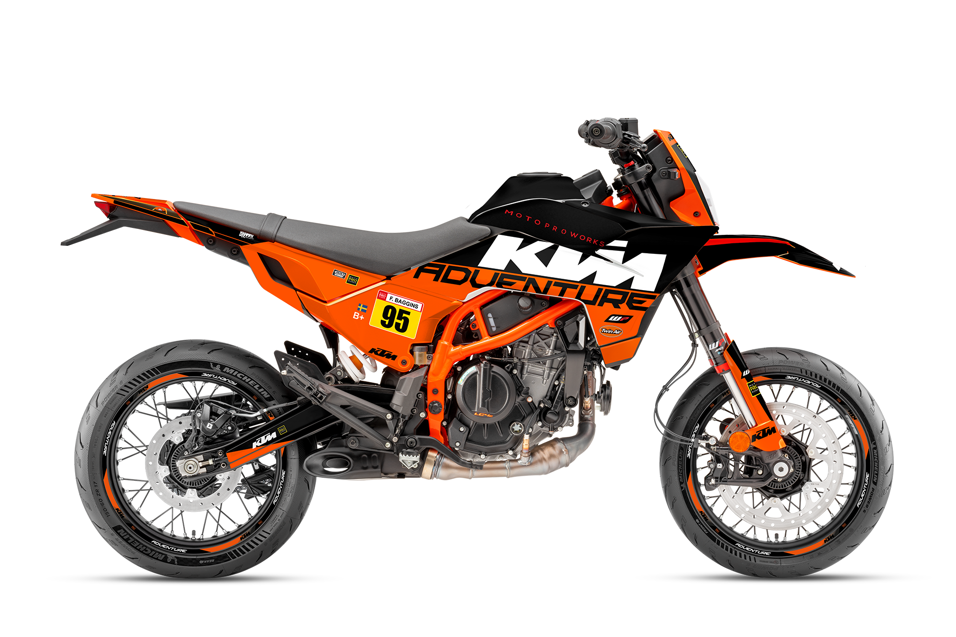 KTM 390 SMC-R GRAPHICS - "Waypointer" (Midnight)