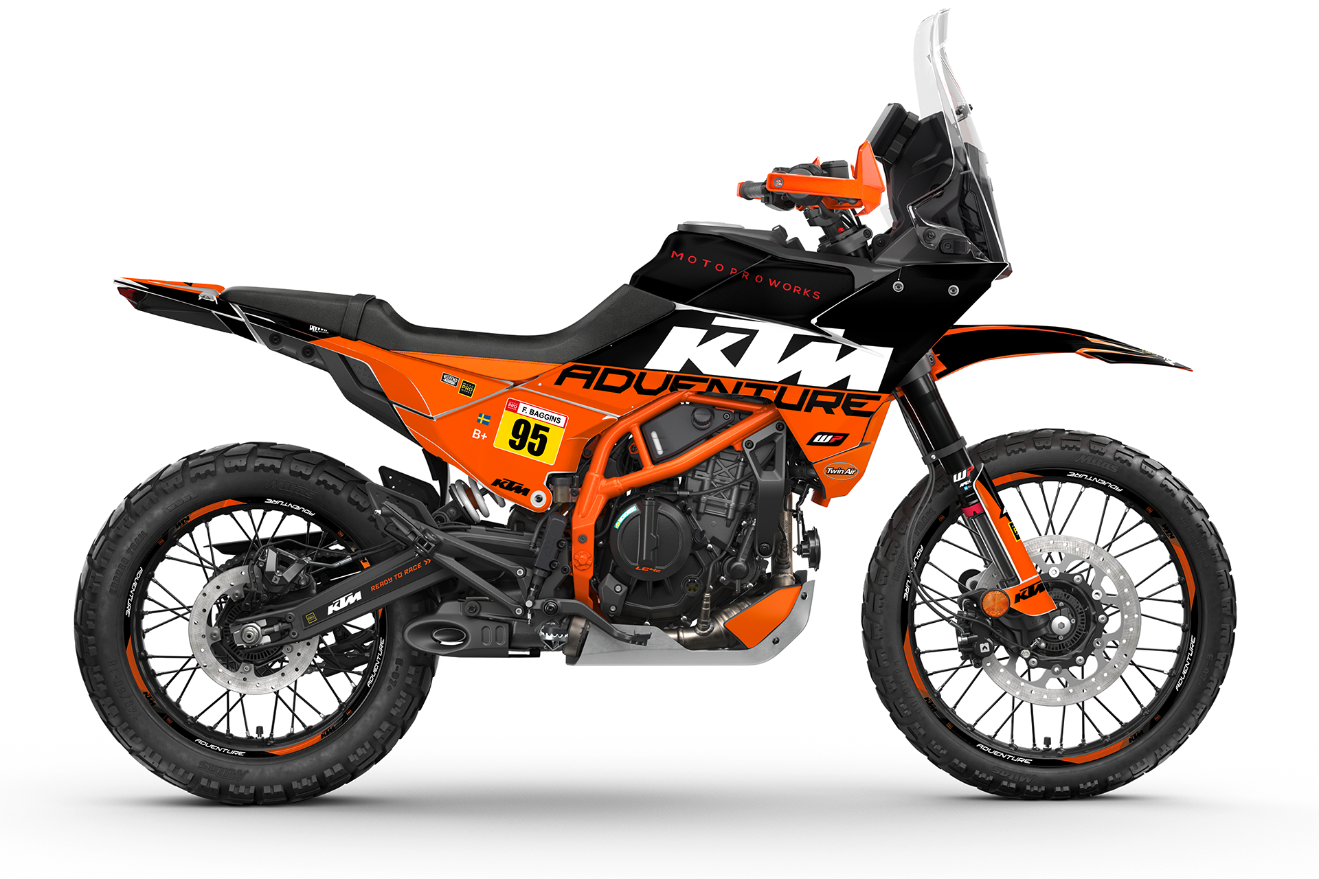 KTM 390 Adventure R / X GRAPHICS - "Waypointer" (Midnight)