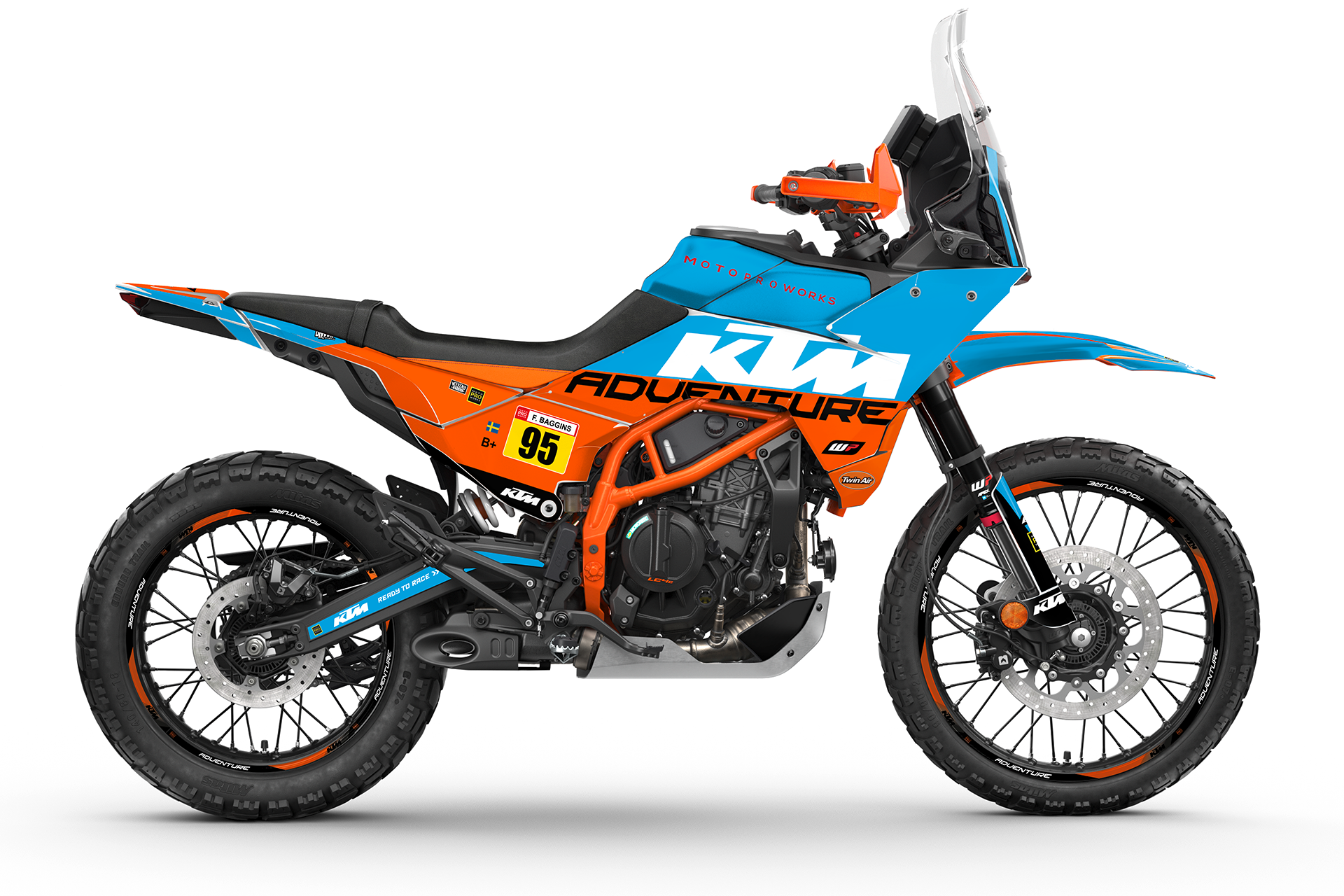 KTM 390 Adventure R / X GRAPHICS - "Waypointer" (Ocean)