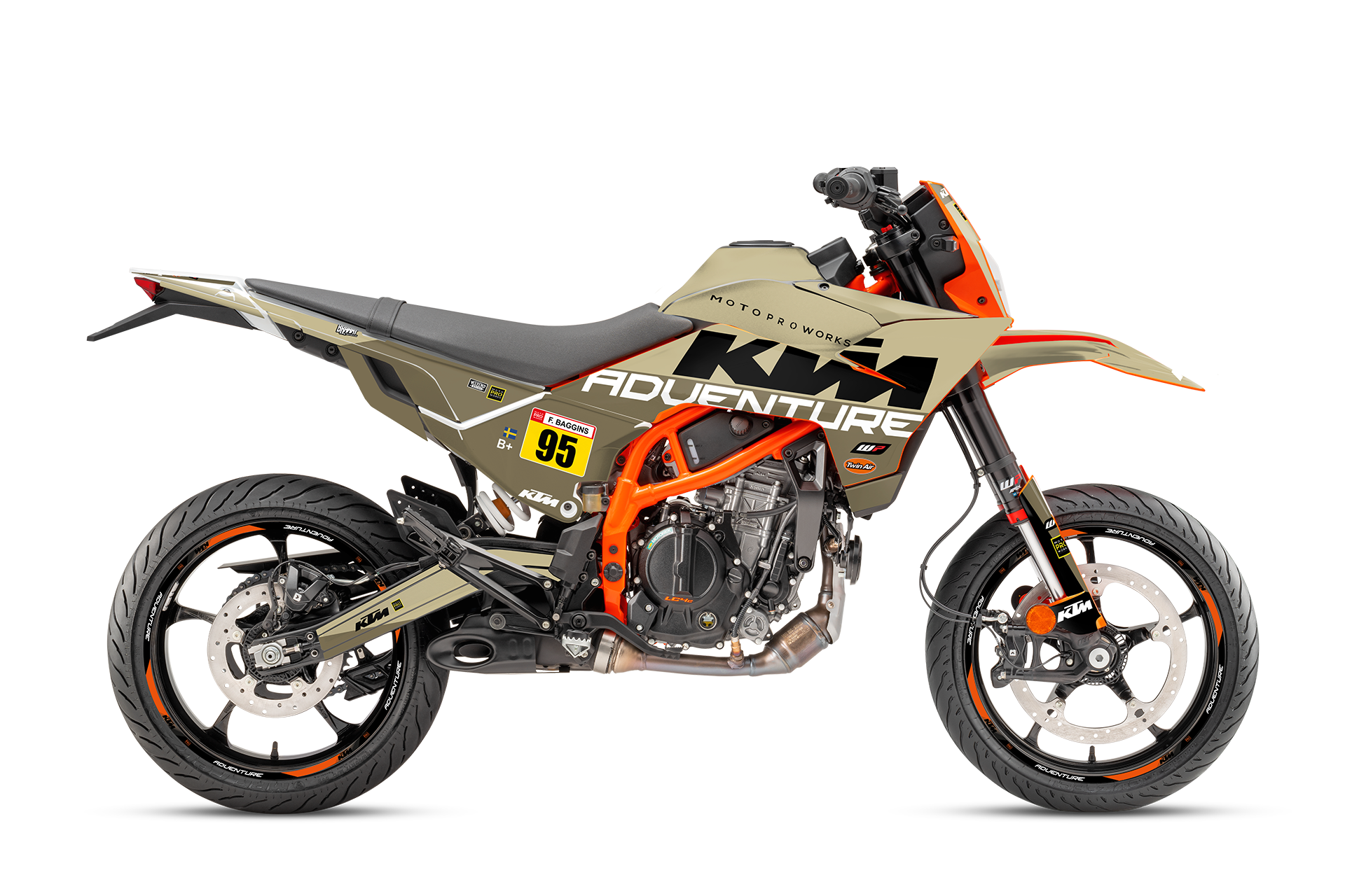 KTM 125 SMC-R GRAPHICS - "Waypointer" (Sand)