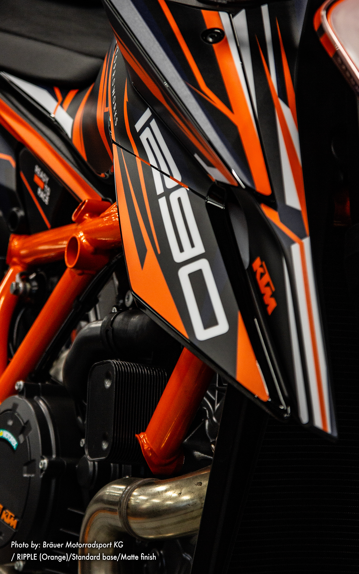 KTM 1290 Super Duke R GRAPHICS - "Ripple" (Orange)