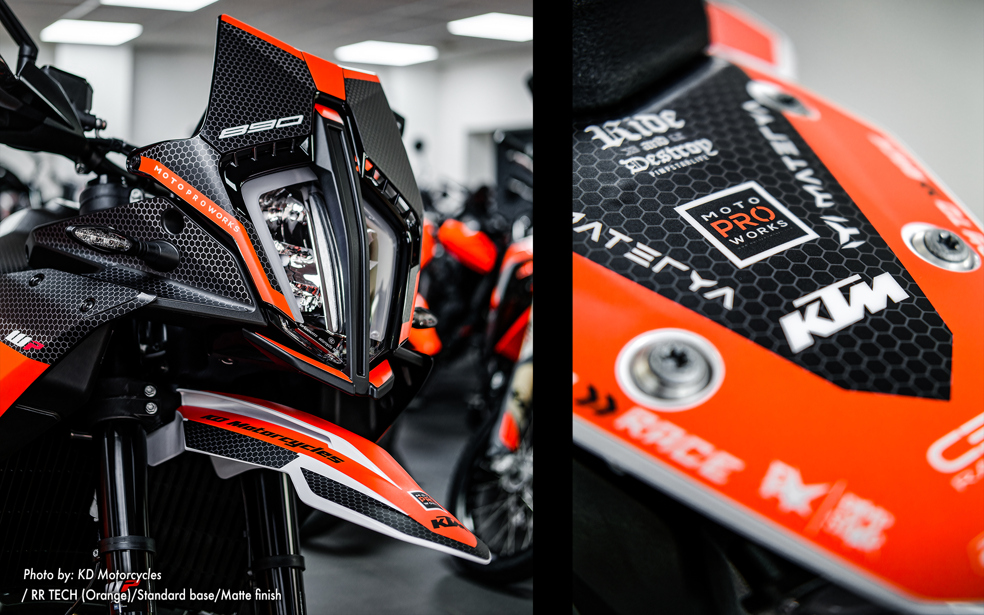 KTM 890 SMT GRÁFICOS - "RR-Tech" (Laranja)