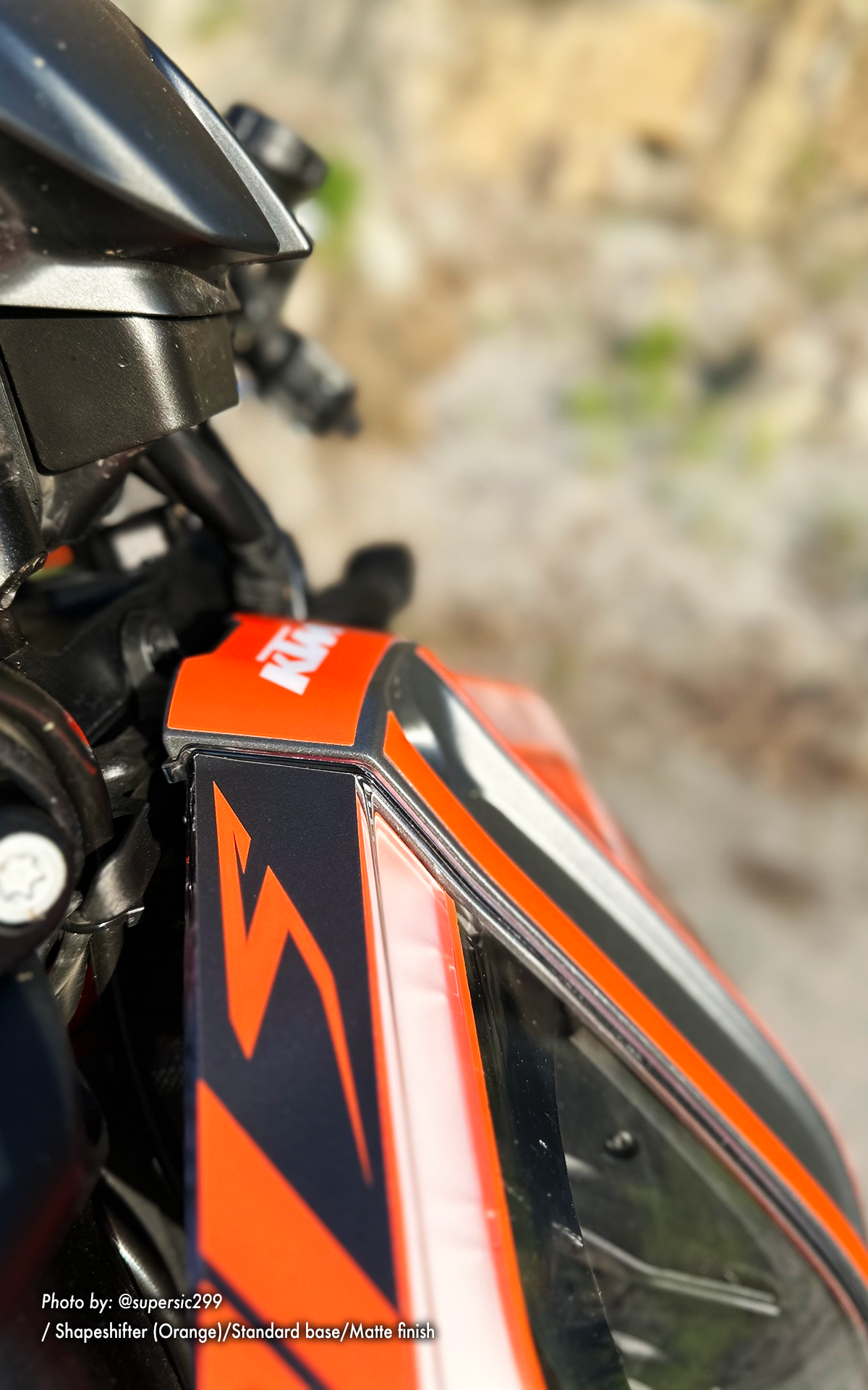 KTM 1290 Super Duke R GRAPHICS - "Shapeshifter" (Orange)
