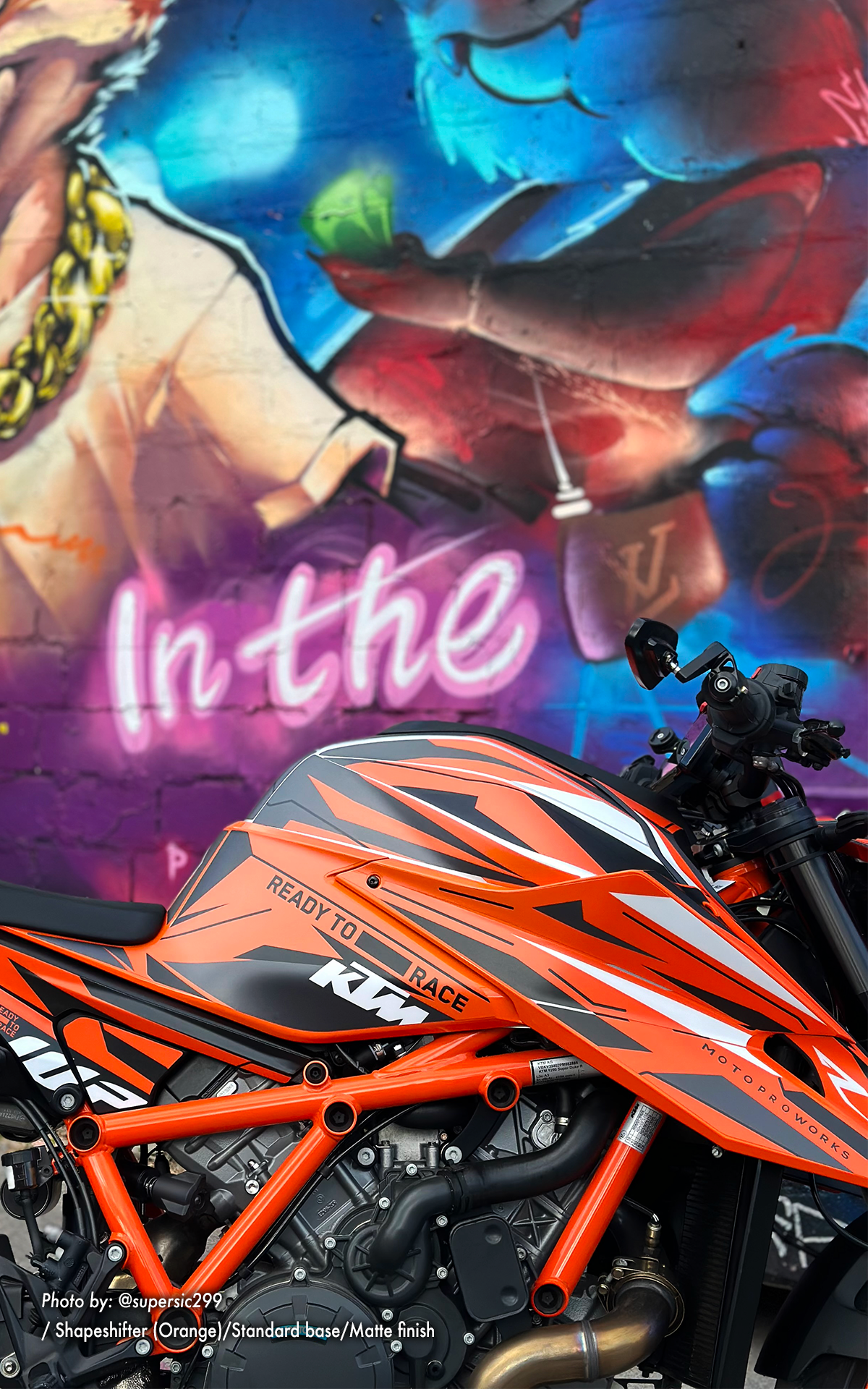 KTM 1290 Super Duke R GRAPHICS - "Shapeshifter" (Orange)