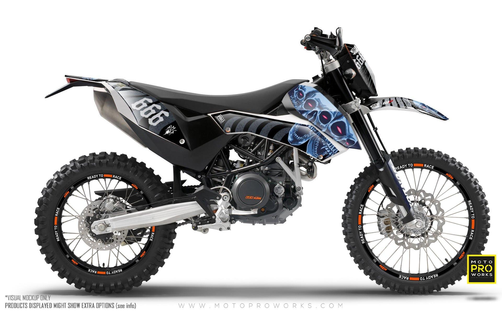 KTM GRAPHICS - "TRIPLESKULL" (black) - MotoProWorks