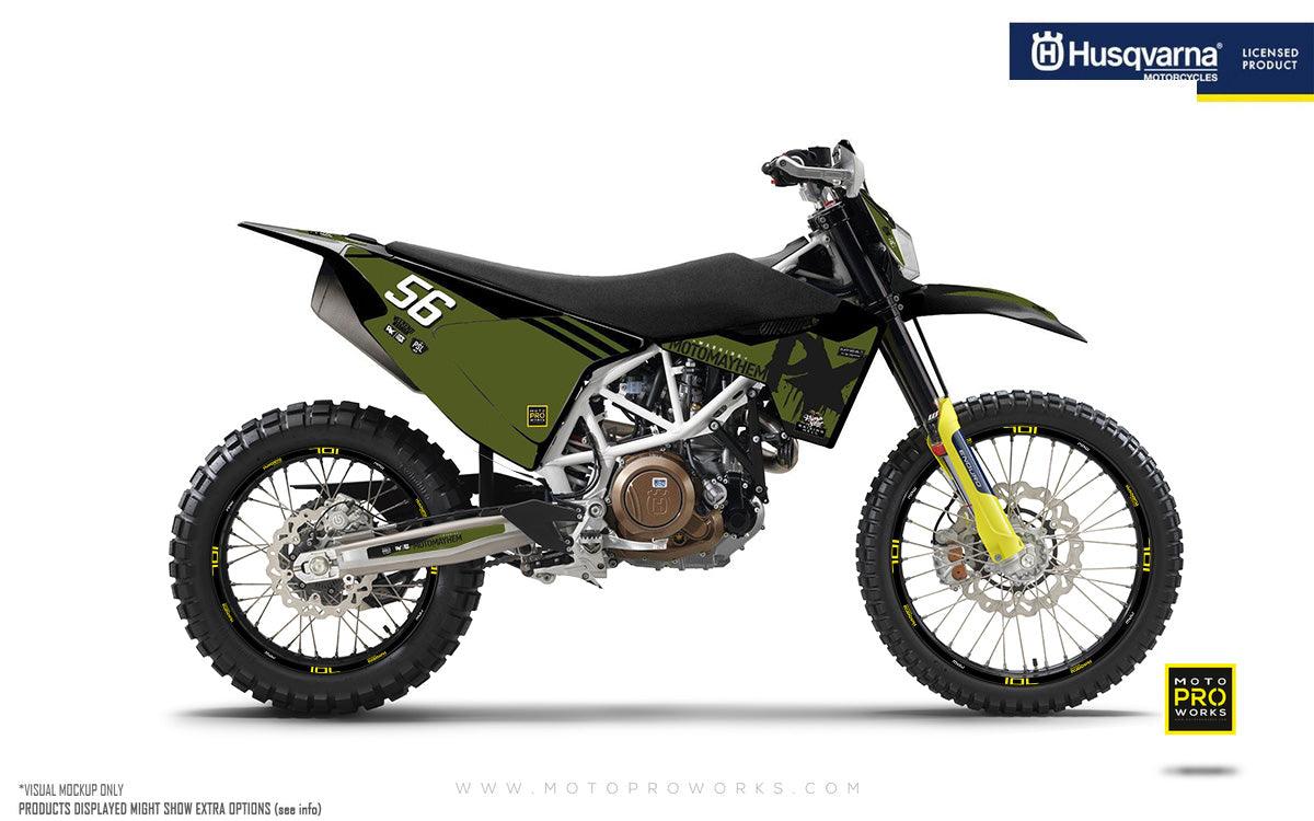 Husqvarna GRAPHICS - "HOORAH" (green) - MotoProWorks