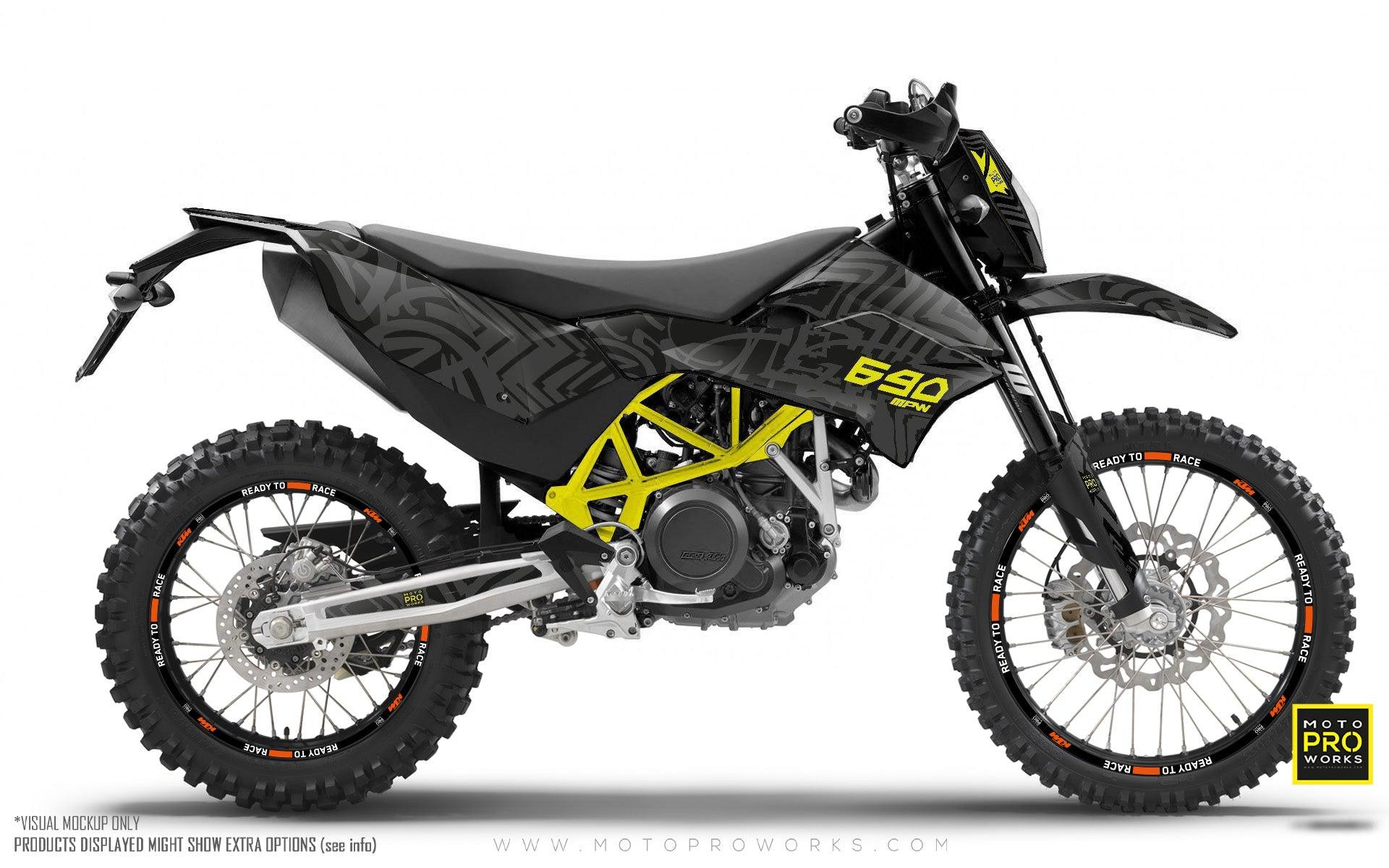 KTM GRAPHICS - "ZEBRA" (grey) - MotoProWorks
