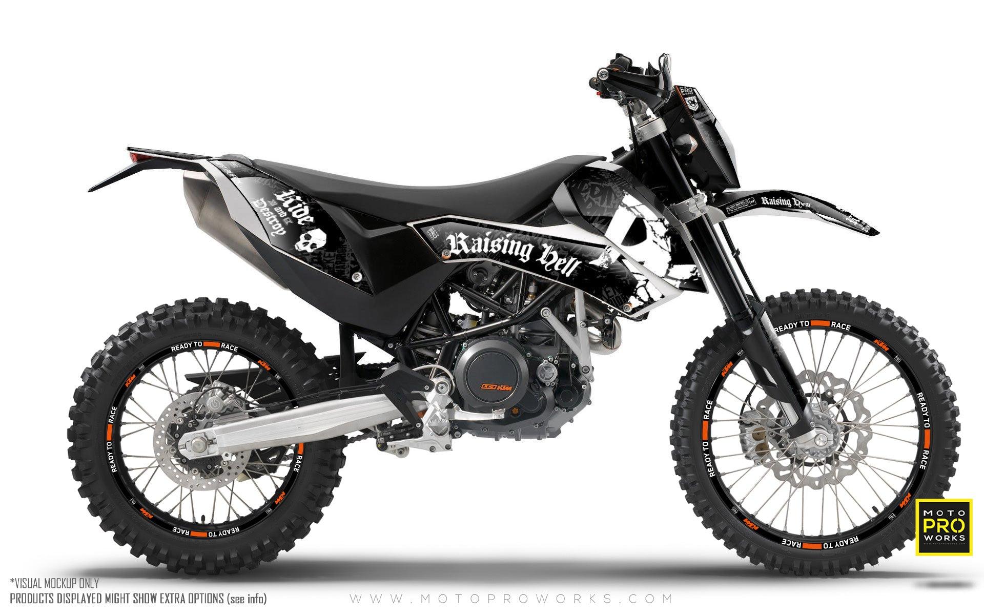 KTM GRAPHICS - "Raising Hell" (black) - MotoProWorks