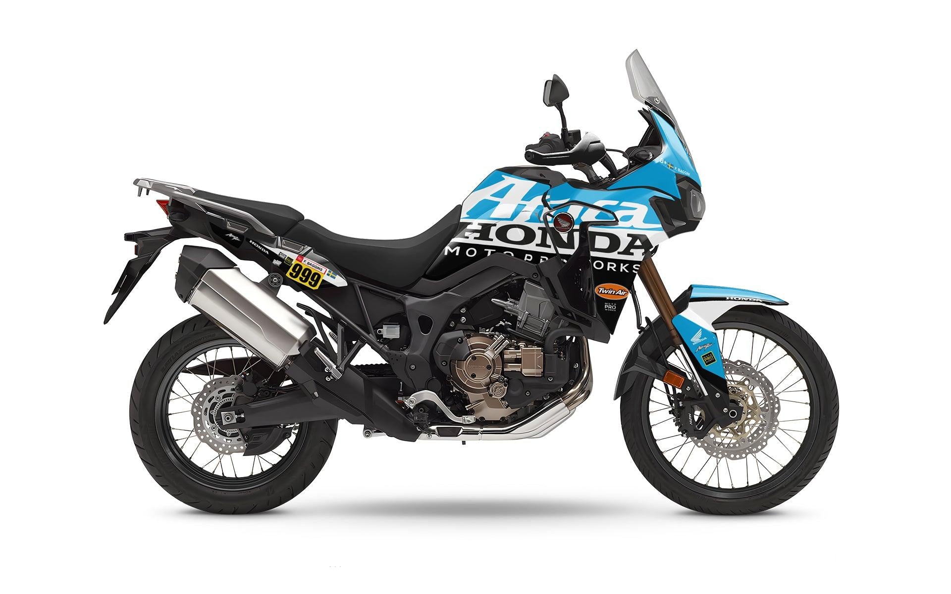 Honda Africa Twin 2016-2017 GRAPHICS - "Waypointer" (Ocean) - MotoProWorks
