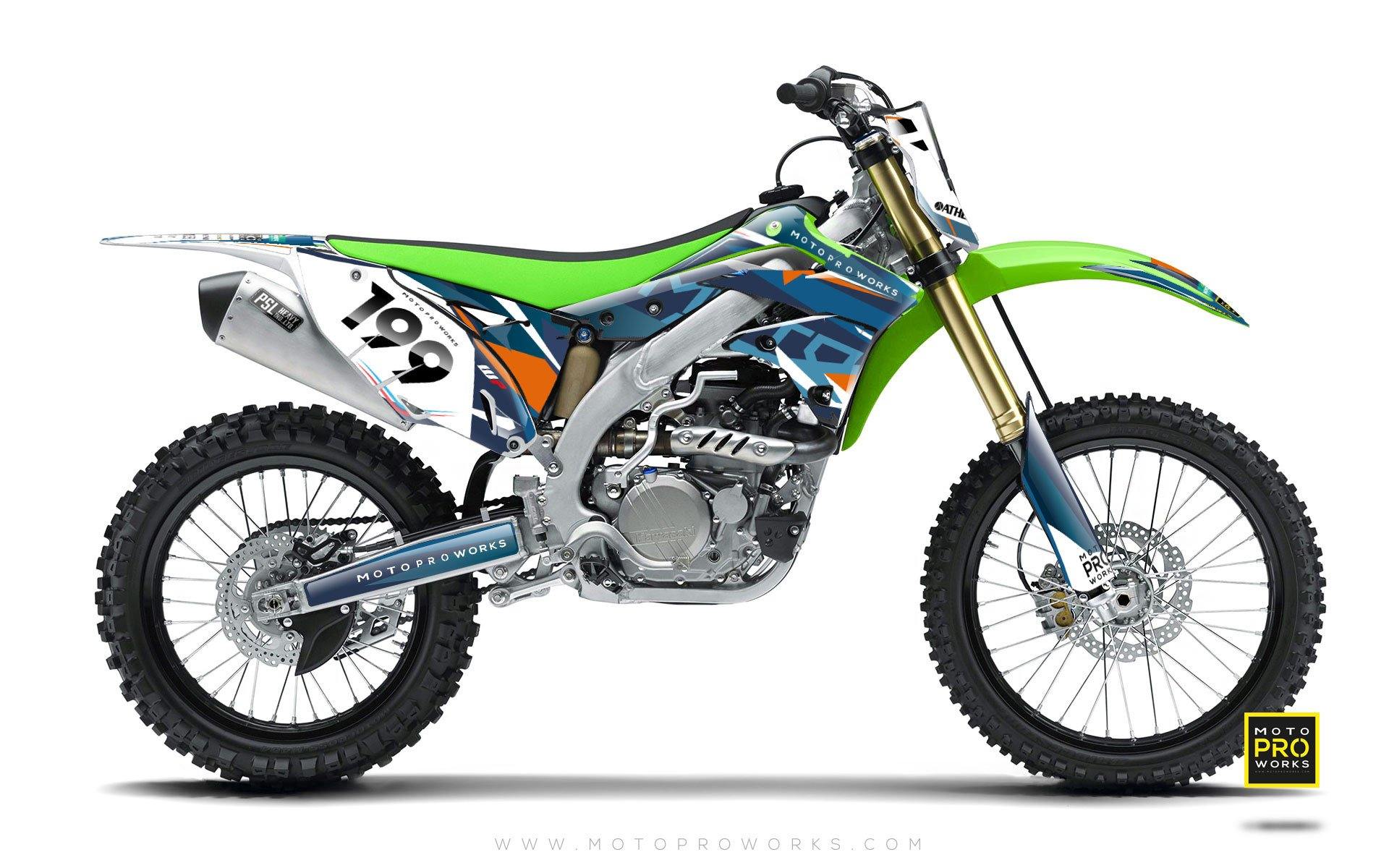 Kawasaki GRAPHIC KIT - "TECH9" (hydro) - MotoProWorks | Decals and Bike Graphic kit