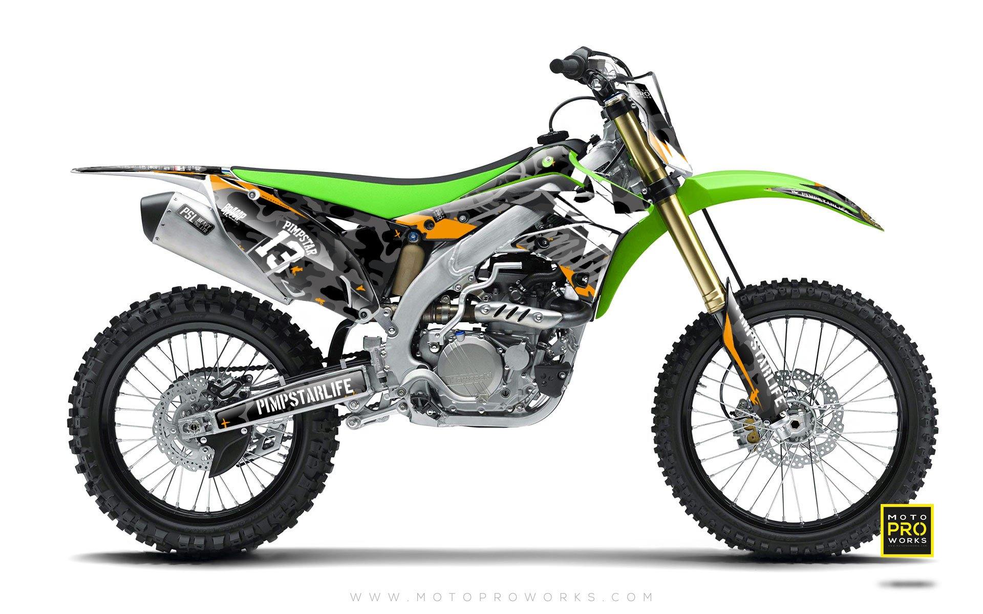 Kawasaki GRAPHIC KIT - "WILDCAMO" (dark) - MotoProWorks | Decals and Bike Graphic kit