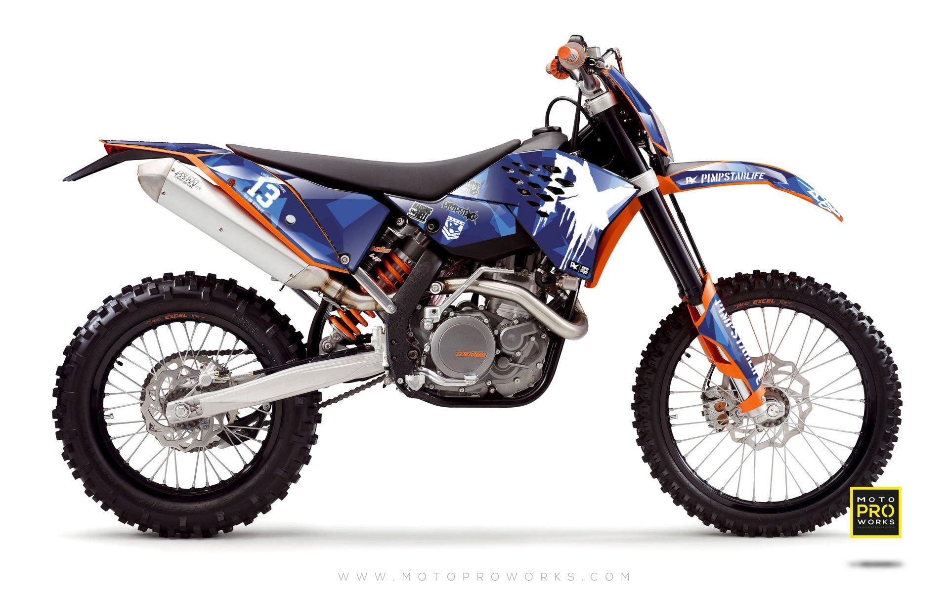 KTM GRAPHIC KIT - "M90" (blue) - MotoProWorks | Decals and Bike Graphic kit