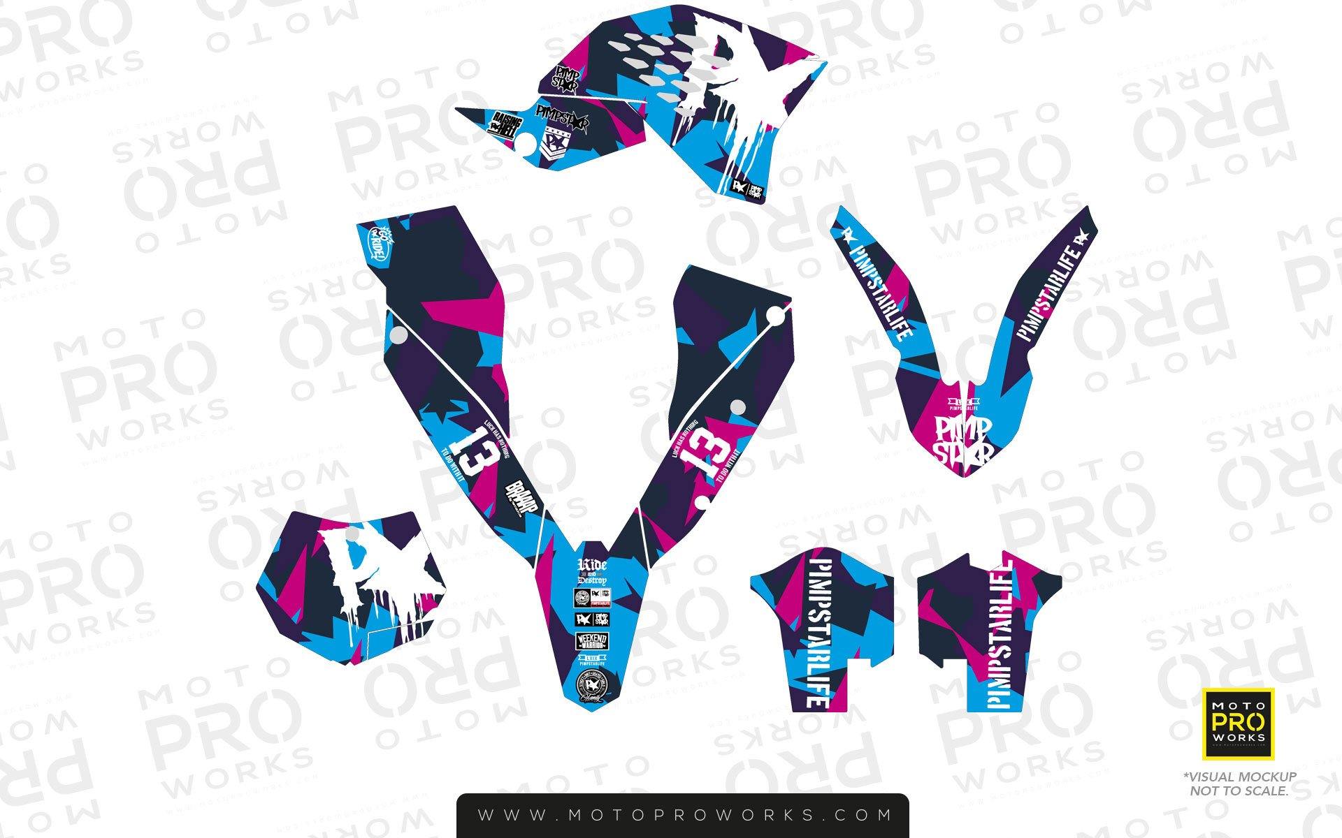 KTM GRAPHIC KIT - "M90" (candy) - MotoProWorks | Decals and Bike Graphic kit