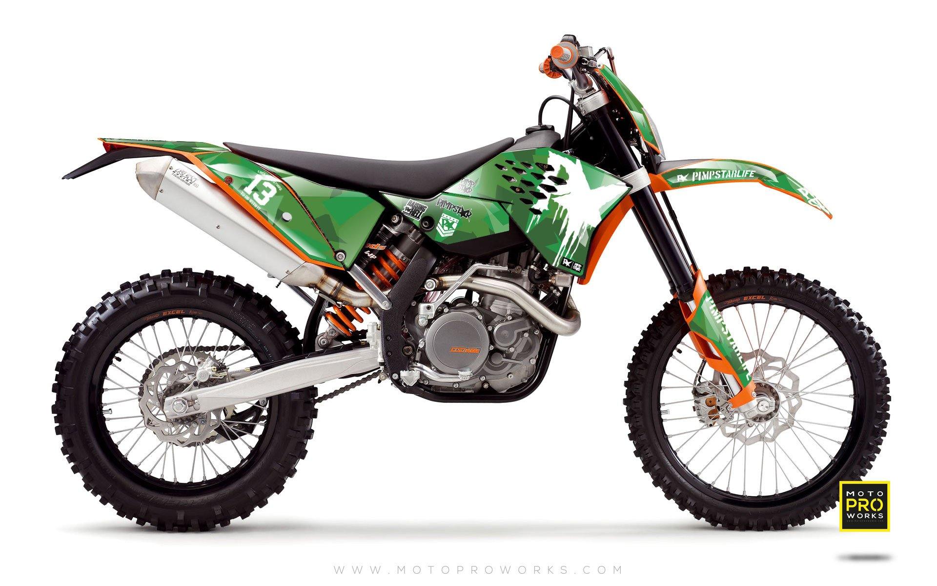 KTM GRAPHIC KIT - "M90" (green) - MotoProWorks | Decals and Bike Graphic kit