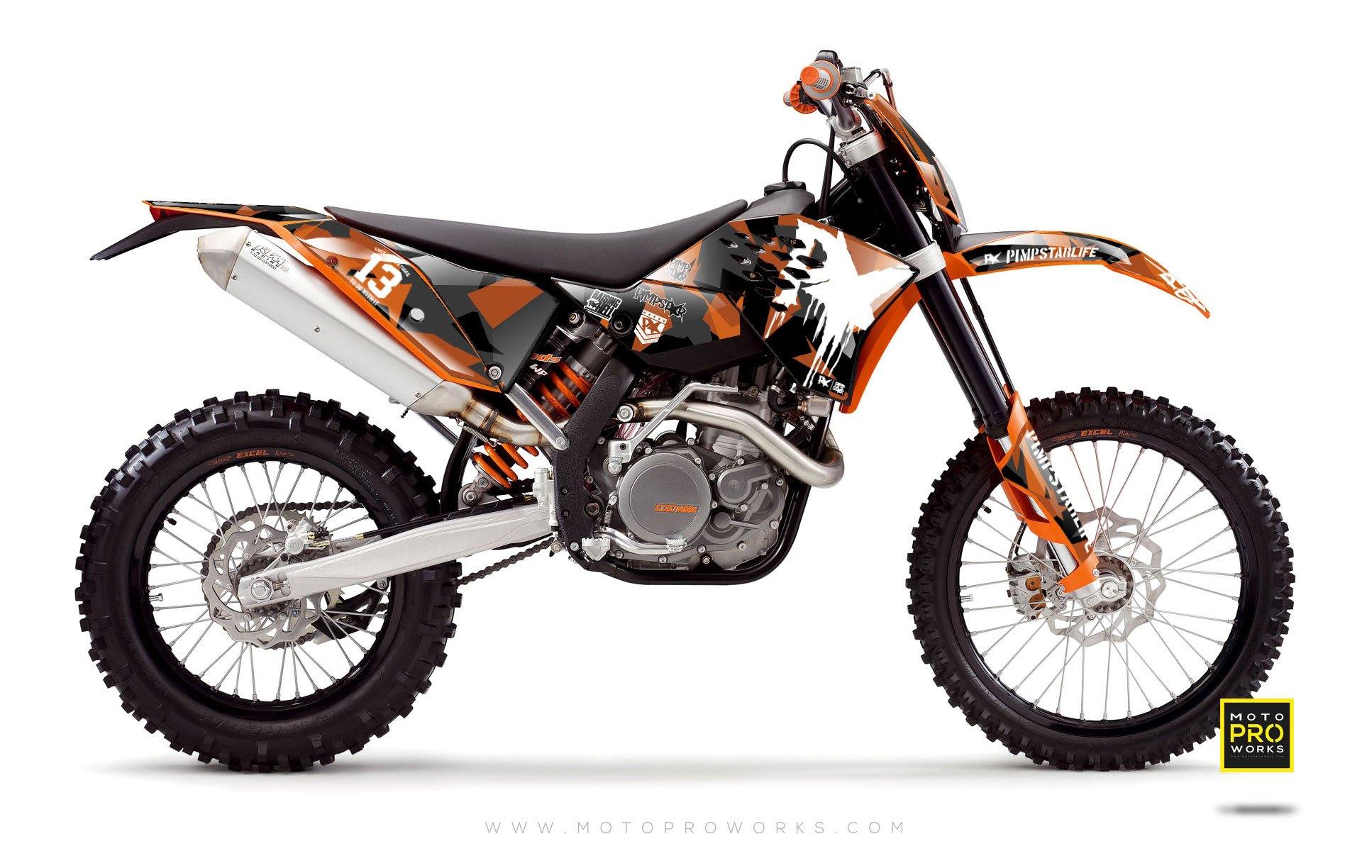KTM GRAPHIC KIT - "M90" (orange) - MotoProWorks | Decals and Bike Graphic kit